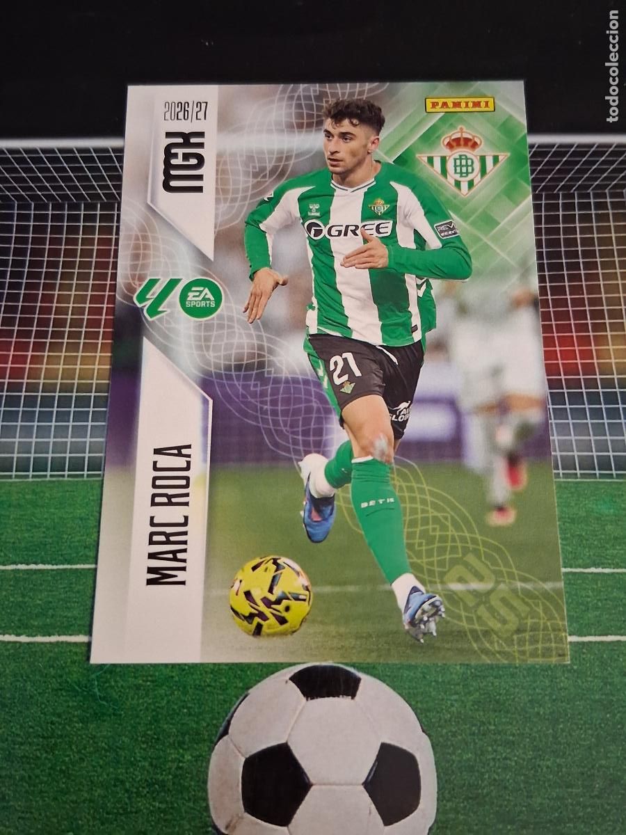 Cromos de f&uacute;tbol: 99 MARC ROCA REAL BETIS CROMOS MEGACRACKS MGK LIGA FUTBOL PANINI 2026 2027 26 27