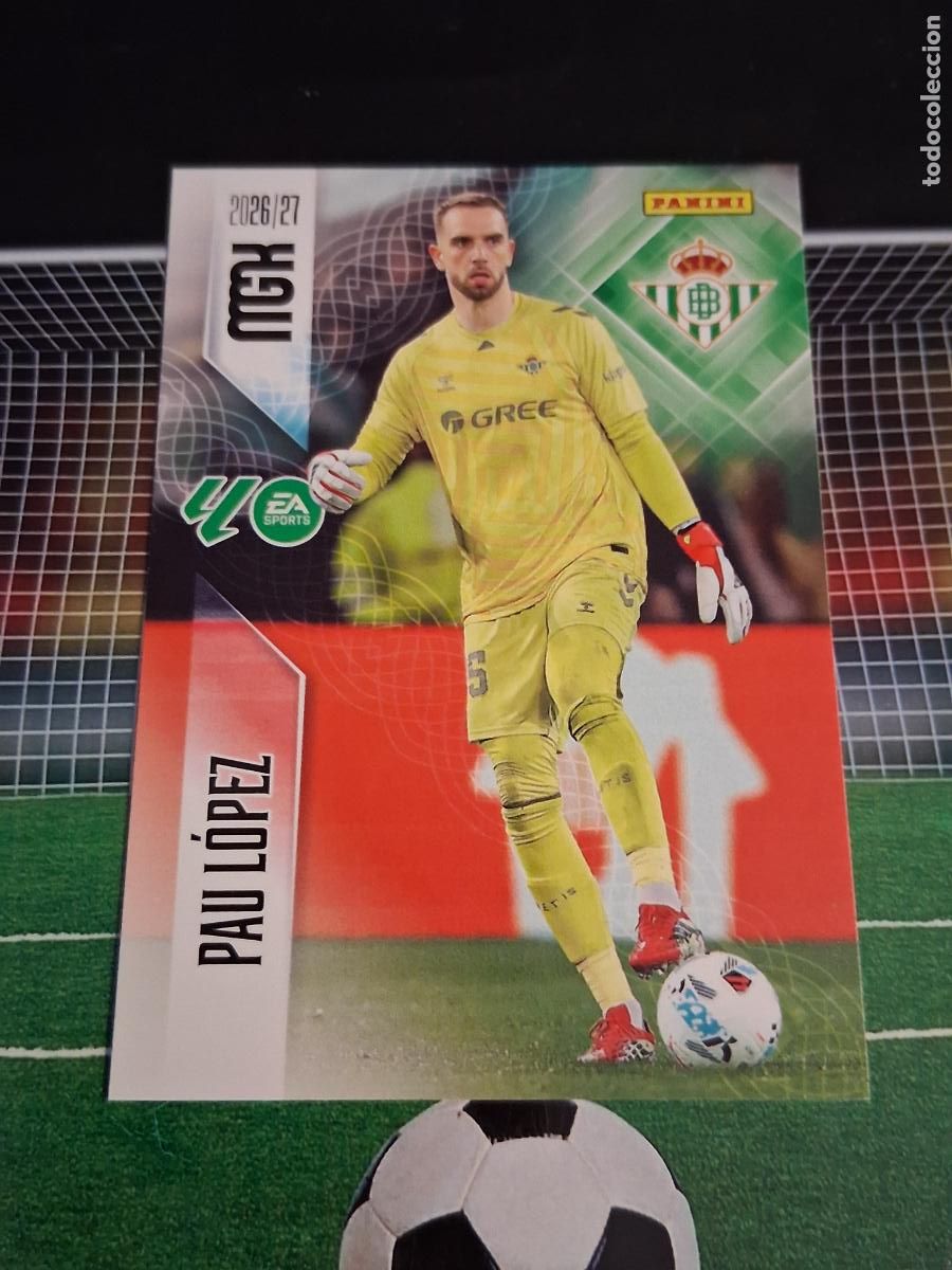 Cromos de f&uacute;tbol: 93 PAU LOPEZ REAL BETIS CROMOS MEGACRACKS MGK LIGA FUTBOL PANINI 2026 2027 26 27