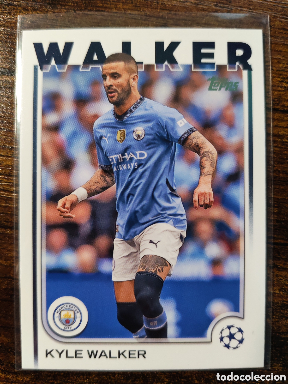 Cromos de f&uacute;tbol: Kyle Walker Manchester City Topps UCL Flagship 24-25 #60