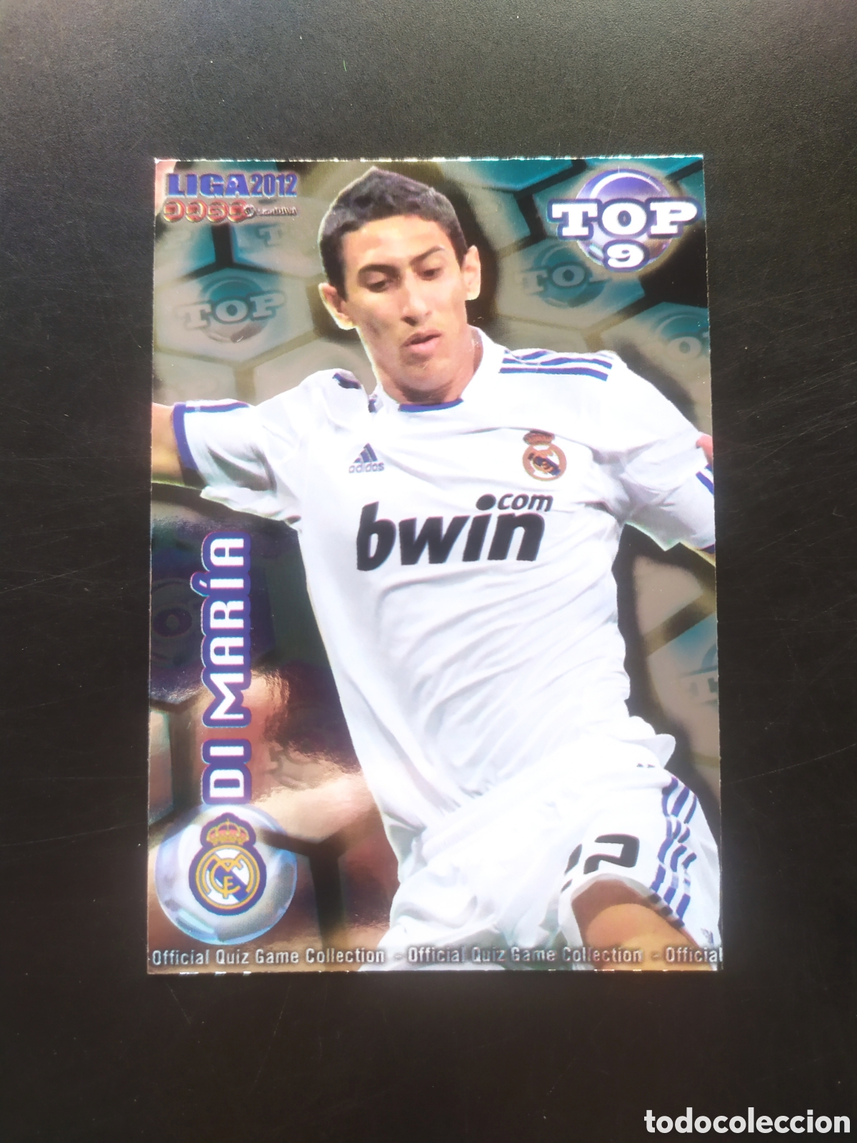Cromos de f&uacute;tbol: Mundicromo fichas Liga 2011 2012 11 12 Di Mar&iacute;a top brillo azul n&deg; 623 Real Madrid