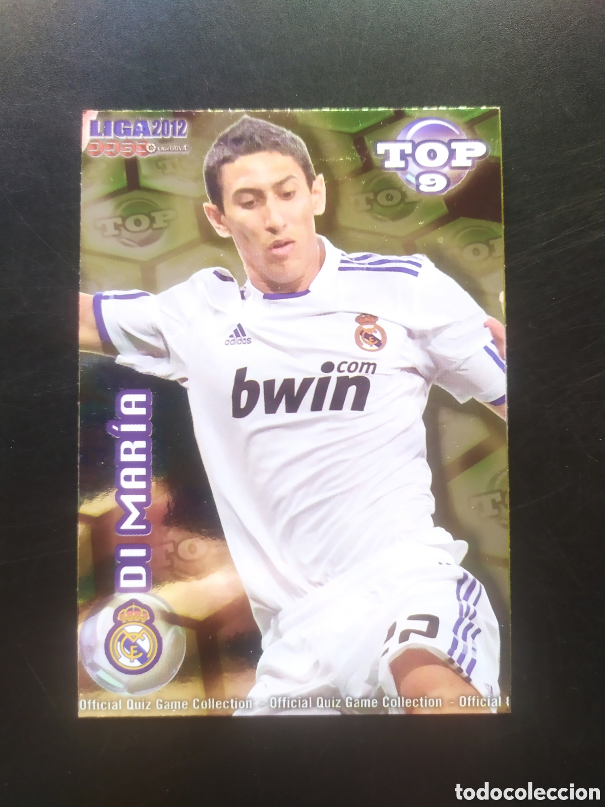 Cromos de f&uacute;tbol: Mundicromo fichas Liga 2011 2012 11 12 Di Mar&iacute;a top brillo verde n&deg; 623 Real Madrid