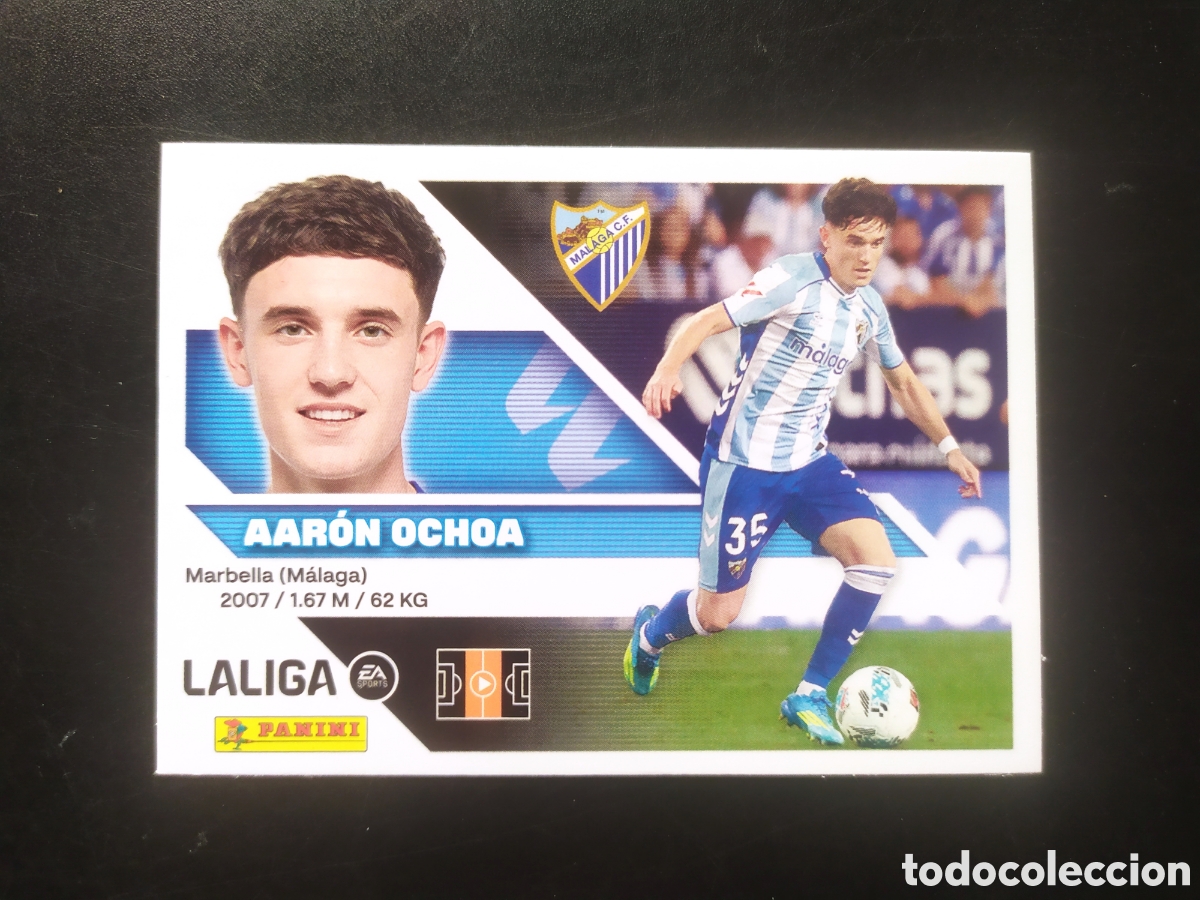 Cromos de f&uacute;tbol: Liga este 2026 2027 26 27 panini Aaron Ochoa n&deg; 15 M&aacute;laga