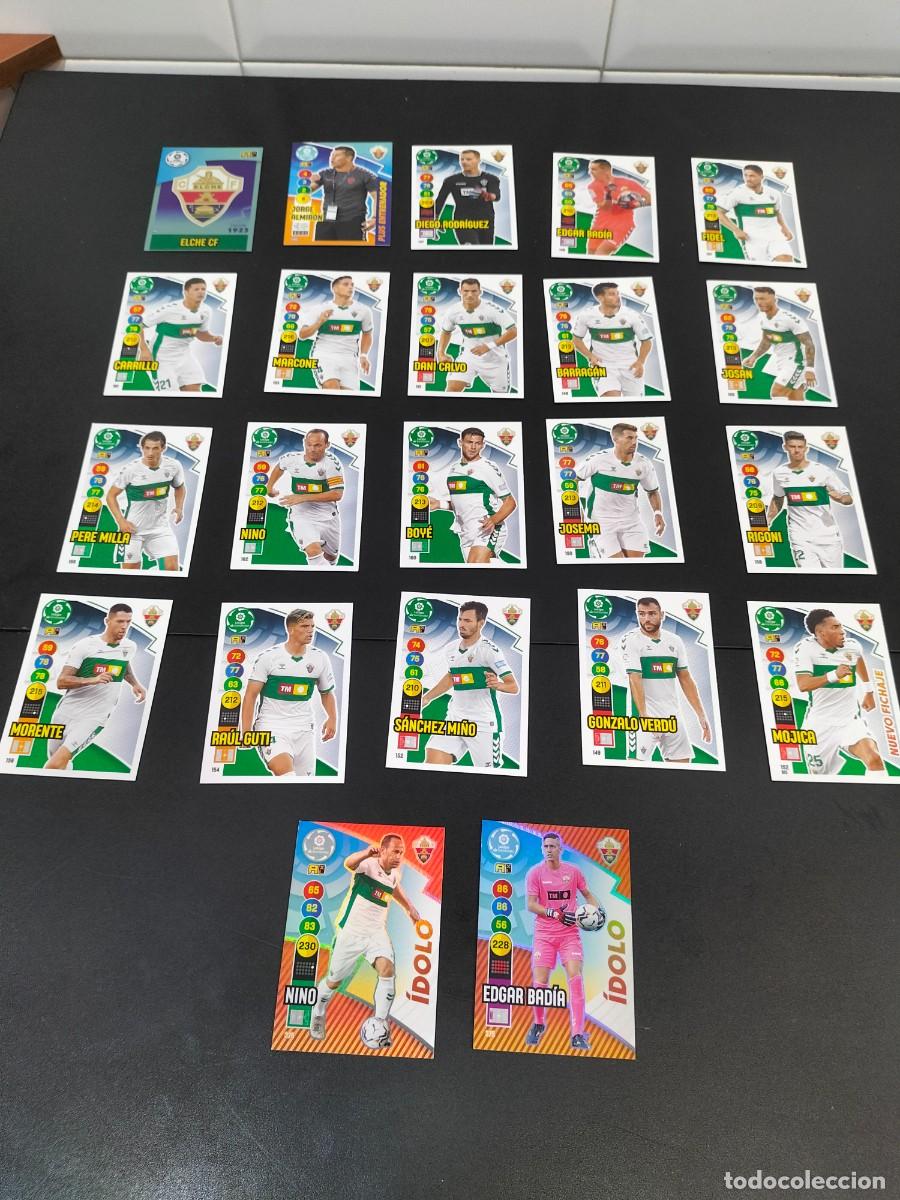 Cromos de f&uacute;tbol: Lote 22 fichas diferentes cromos Panini Adrenalyn 2020-2021 20-21 - Elche C.F ( incluye especiales