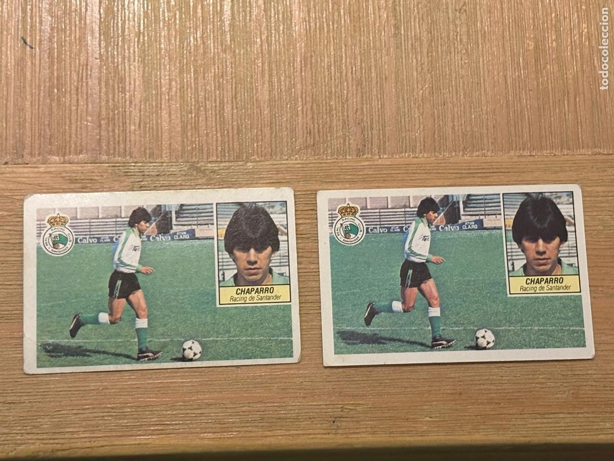 Cromos de f&uacute;tbol: 44. CROMO SIN PEGAR LIGA ESTE 1984-85 84-85 CHAPARRO VERSI&Oacute;N COLOCA Y NO COLOCA RACING SANTANDER