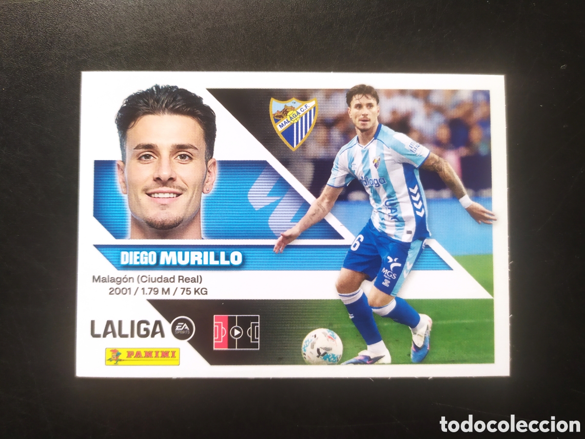 Cromos de f&uacute;tbol: Liga este 2026 2027 26 27 panini Murillo n&deg; 6 M&aacute;laga