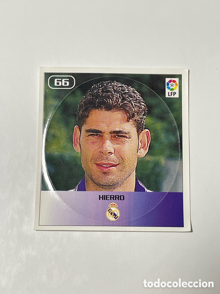 Cromos de f&uacute;tbol: Fernando Hierro Real Madrid 98/99 Bollycao #66
