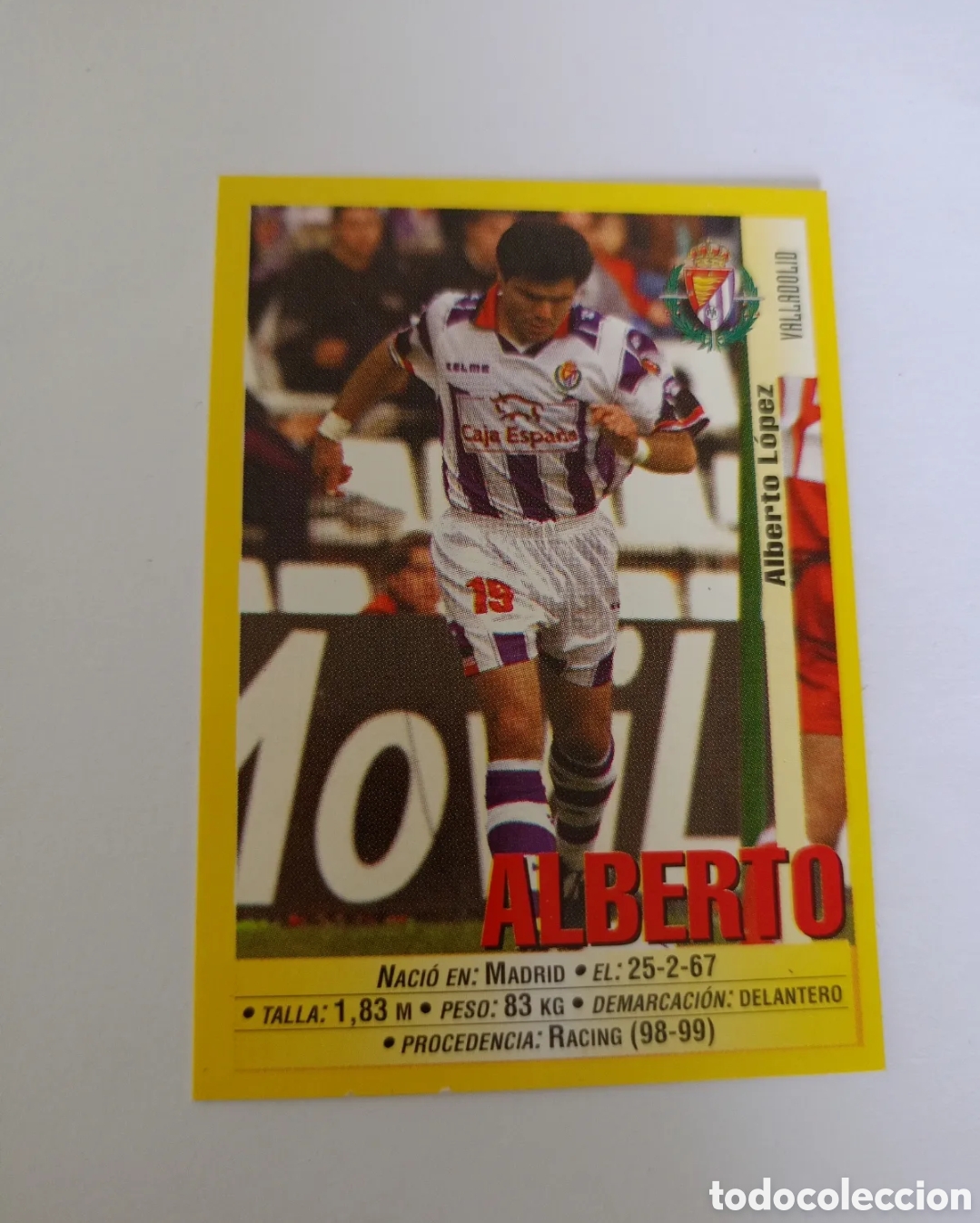 Cartes &agrave; collectionner de Football: Alberto Valladolid Panini 1999/2000 #226
