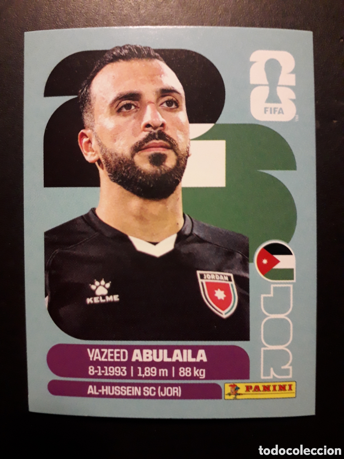 Cromos de f&uacute;tbol: ABDULAILA JORDANIA JOR 2 MUNDIAL F&Uacute;TBOL 2026 FIFA WORLD CUP PANINI SIN PEGAR PEDIDO M&Iacute;NIMO 3&euro;
