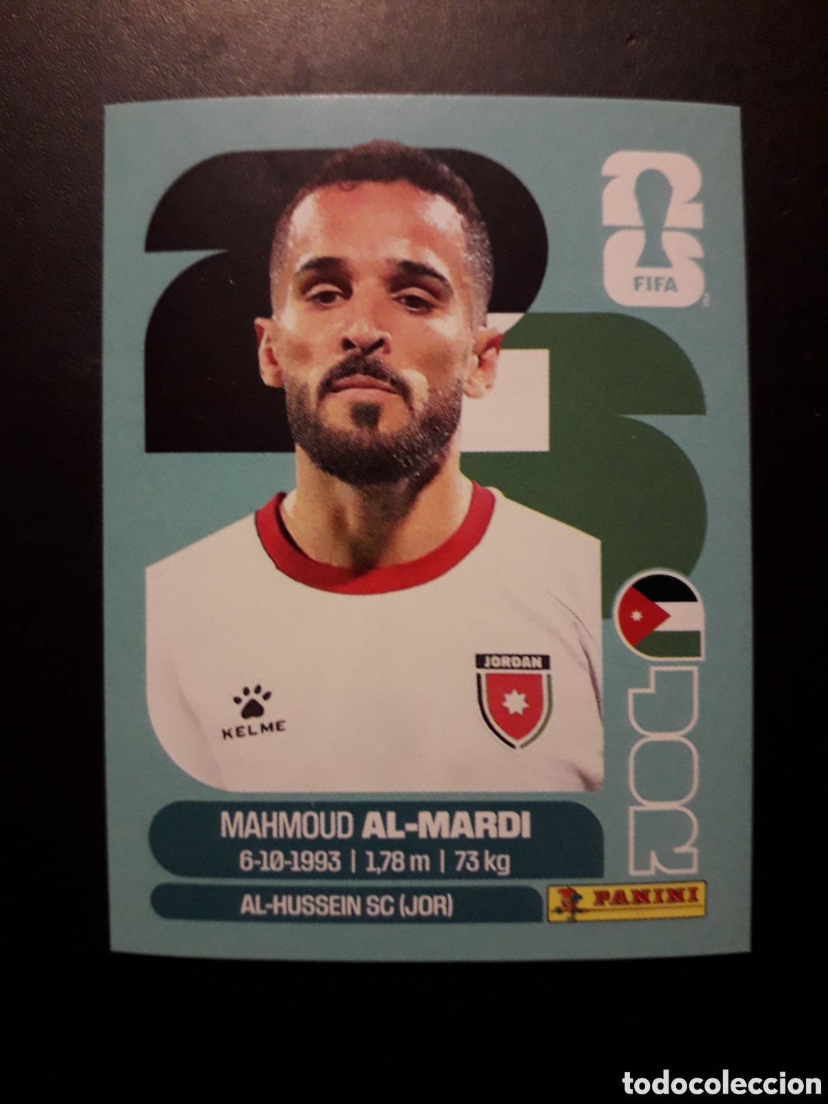 Cromos de f&uacute;tbol: AL-MARDI JORDANIA JOR 17 MUNDIAL F&Uacute;TBOL 2026 FIFA WORLD CUP PANINI SIN PEGAR PEDIDO M&Iacute;NIMO 3&euro;