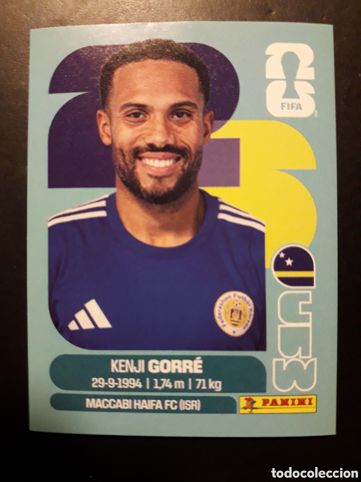 Cromos de f&uacute;tbol: GORR&Eacute; CURA&Ccedil;AO CUW 15 MUNDIAL F&Uacute;TBOL 2026 FIFA WORLD CUP PANINI SIN PEGAR PEDIDO M&Iacute;NIMO 3&euro;