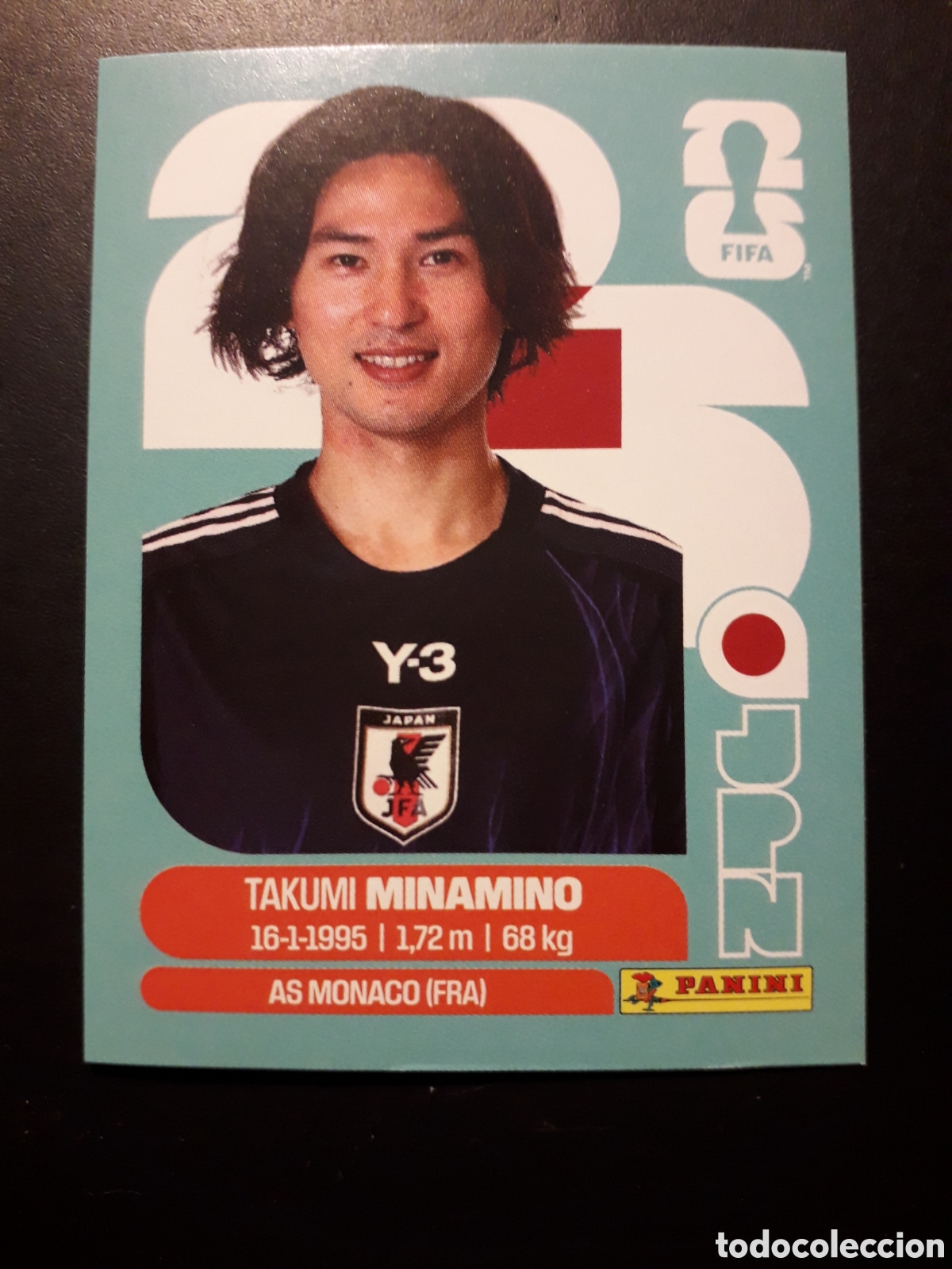 Cromos de f&uacute;tbol: MINAMINO JAP&Oacute;N JPN 16 MUNDIAL F&Uacute;TBOL 2026 FIFA WORLD CUP PANINI SIN PEGAR PEDIDO M&Iacute;NIMO 3&euro;