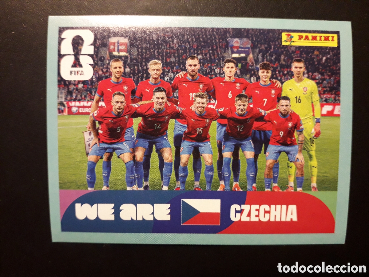 Cromos de f&uacute;tbol: EQUIPO REP CHECA/CHEQUIA CZE 13 MUNDIAL F&Uacute;TBOL 2026 FIFA WORLD CUP PANINI SIN PEGAR PEDIDO M&Iacute;NIMO 3&euro;