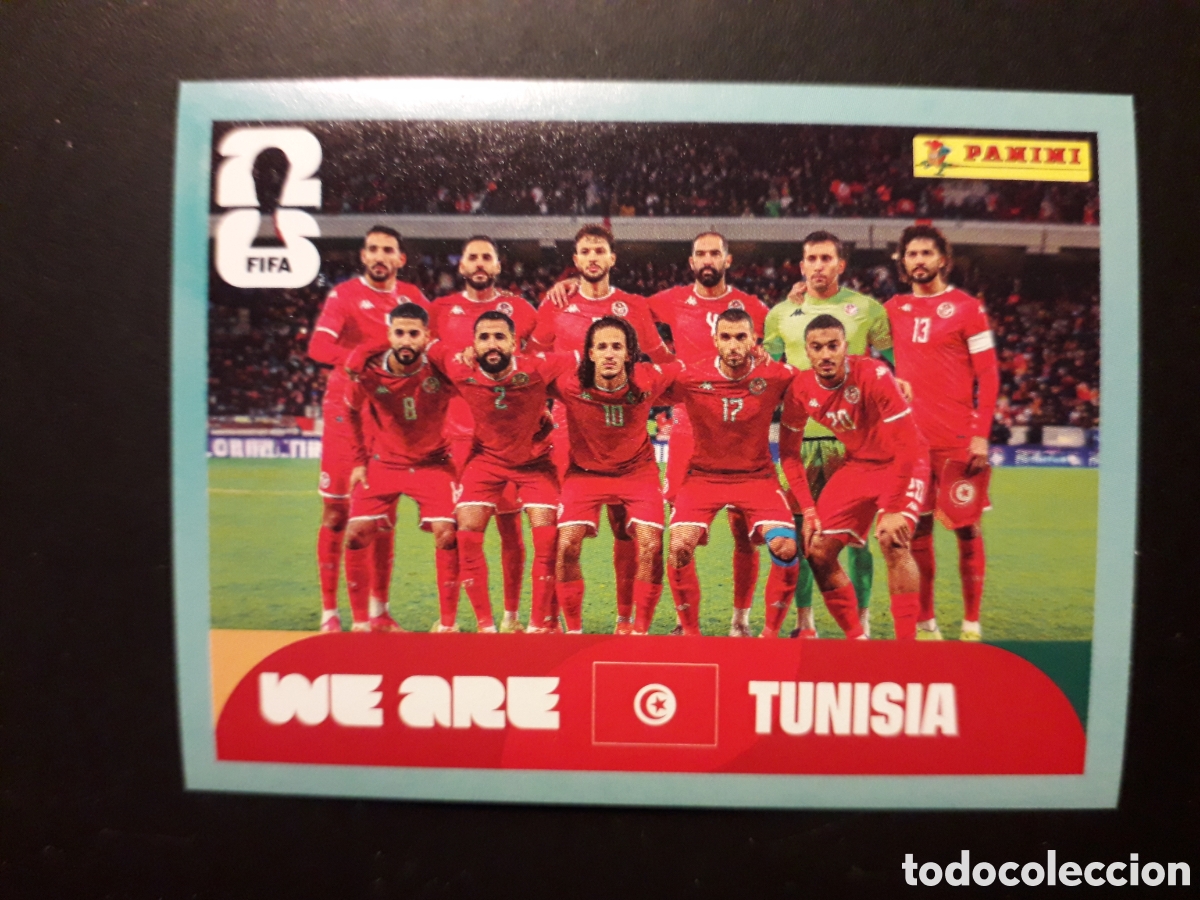 Cromos de f&uacute;tbol: EQUIPO T&Uacute;NEZ TUN 13 MUNDIAL F&Uacute;TBOL 2026 FIFA WORLD CUP PANINI SIN PEGAR PEDIDO M&Iacute;NIMO 3&euro;