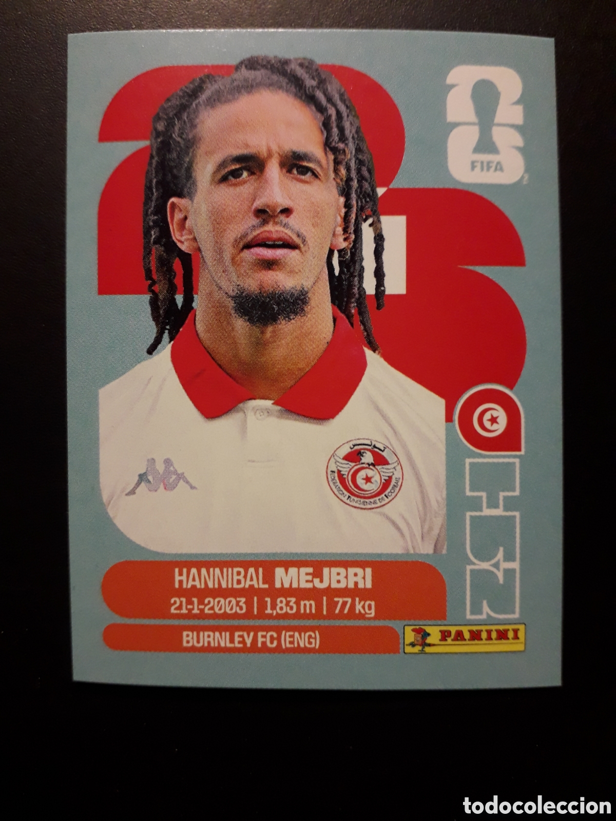 Cromos de f&uacute;tbol: MEJBRI T&Uacute;NEZ TUN 14 MUNDIAL F&Uacute;TBOL 2026 FIFA WORLD CUP PANINI SIN PEGAR PEDIDO M&Iacute;NIMO 3&euro;