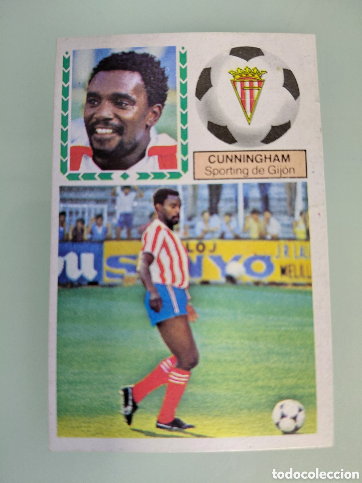 Cromos de f&uacute;tbol: CUNNINGHAM, S. GIJON, COLOCA, LIGA ESTE 83 - 84, DESPEGADO