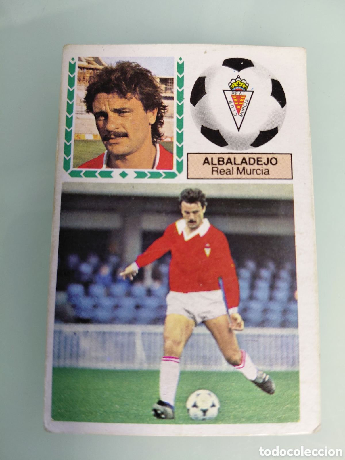 Cromos de f&uacute;tbol: ALBALADEJO, R MURCIA, ULTIMO FICHAJE 2, LIGA 83 84, DESPEGADO