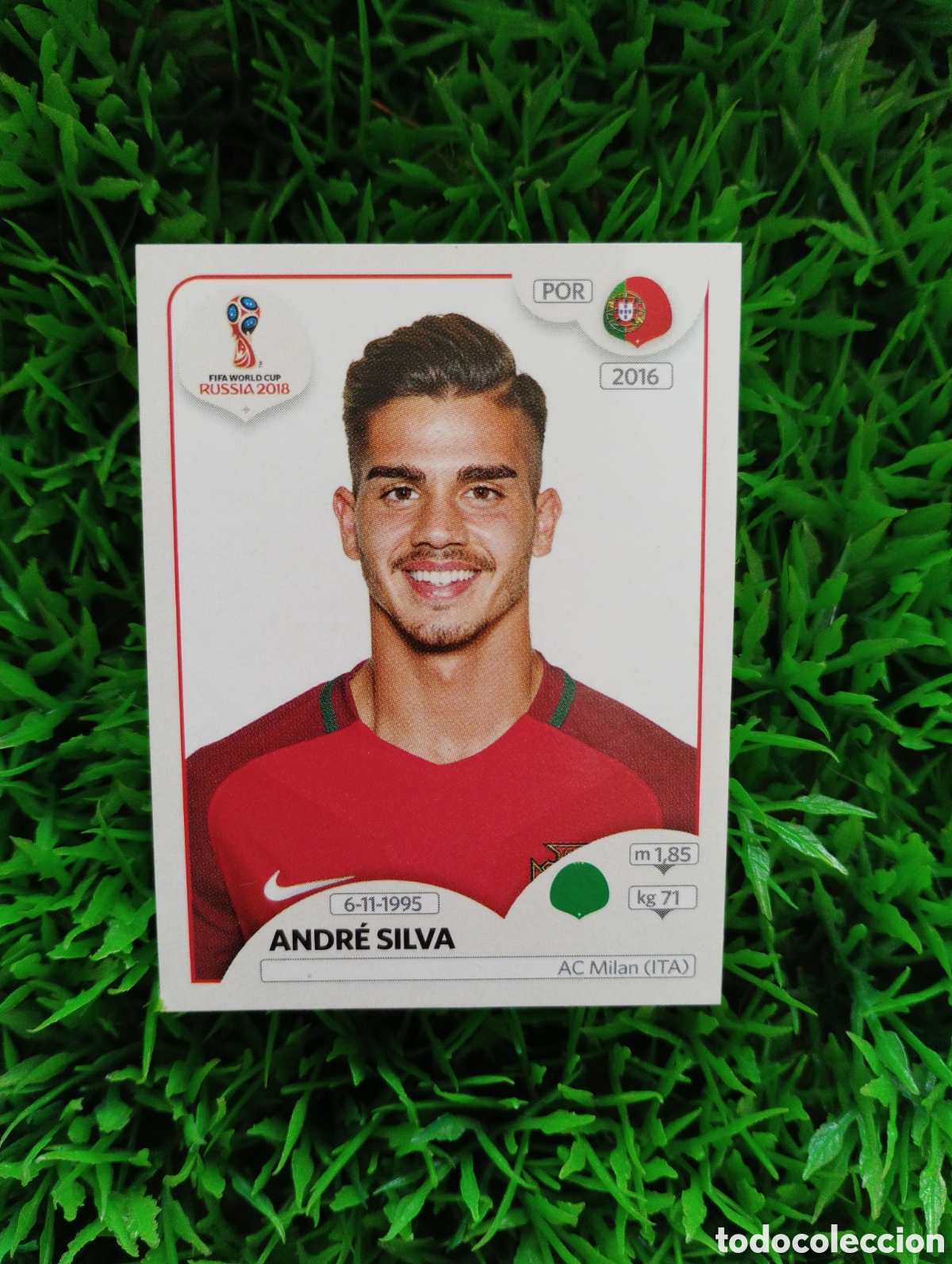 Cromos de f&uacute;tbol: Andre Silva Portugal Mundial Russia 2018 VERSION ROSA # 116 NUNCA PEGADO