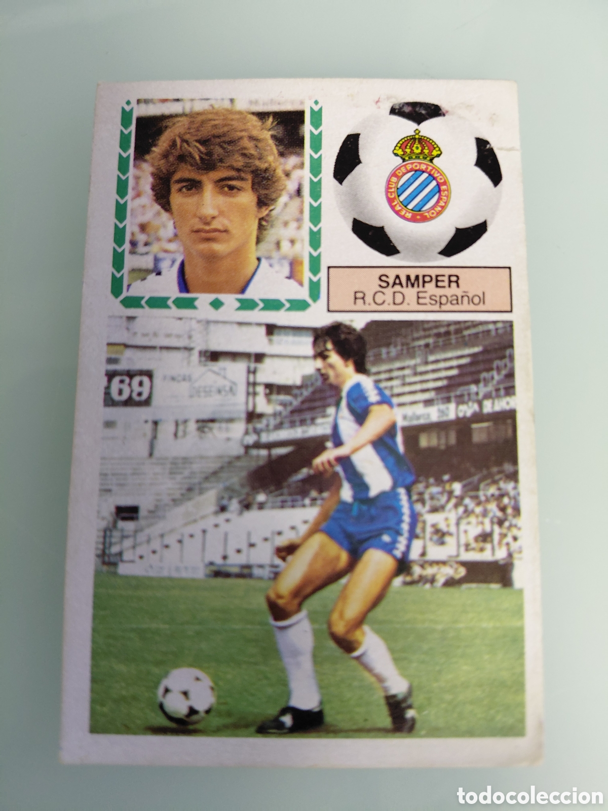 Cromos de f&uacute;tbol: SAMPER, R C D ESPA&Ntilde;OL, ULTIMOS FICHAJES 26, LIGA 83 84, DESPEGADO