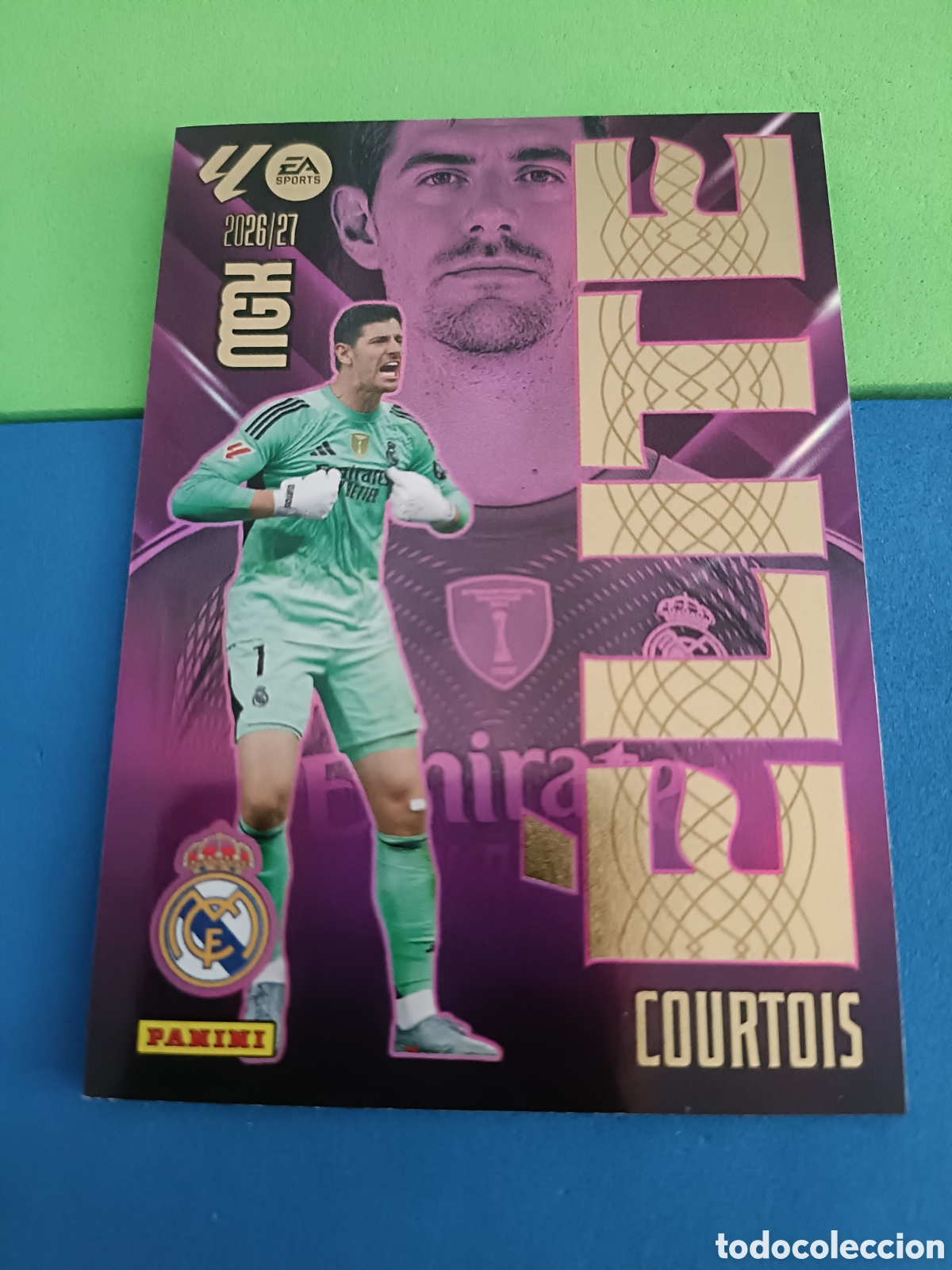 Cromos de f&uacute;tbol: PANINI 2026 2027 MGK MEGACRACKS 25 Aniversario - &Eacute;lite 5 Courtois