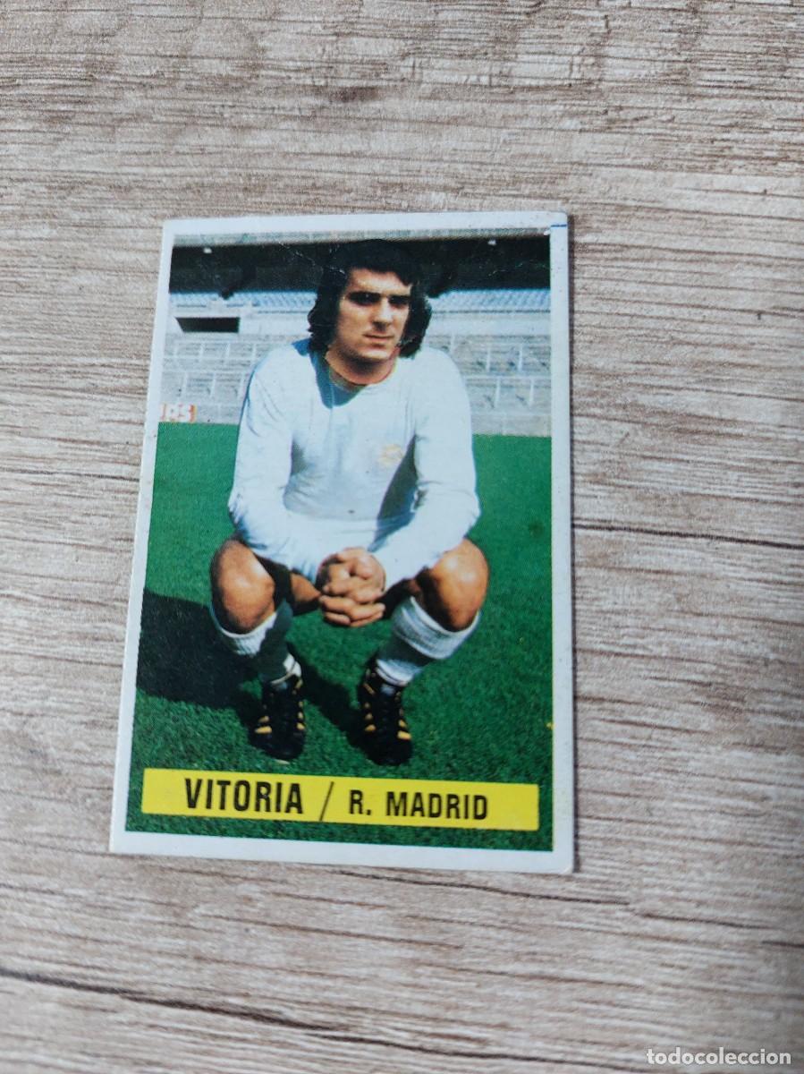 Cromos de f&uacute;tbol: CROMO FUTBOL Vitoria Real Madrid EDITORIAL ESTE LIGA 74-75
