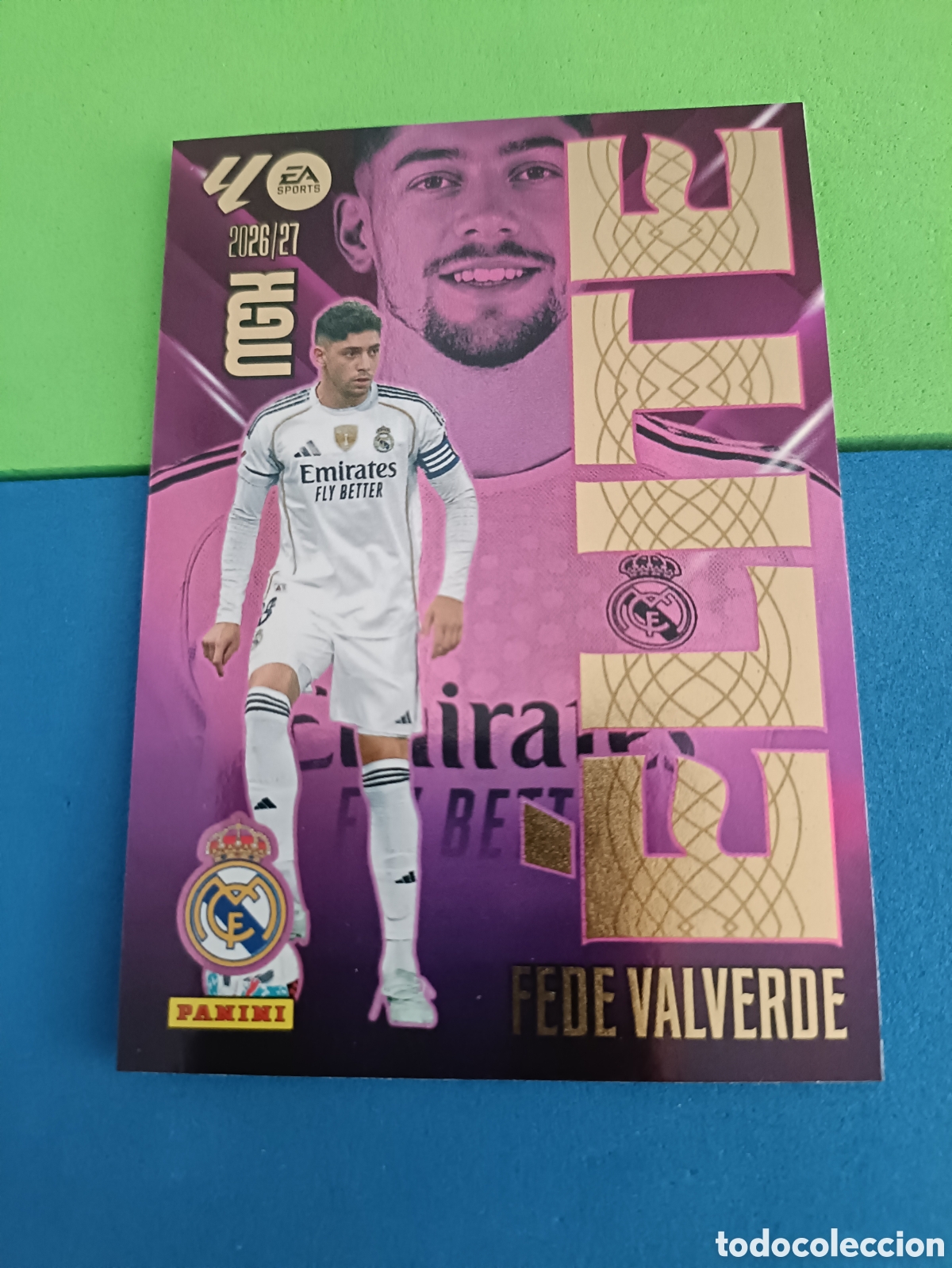 Cromos de f&uacute;tbol: PANINI 2026 2027 MGK MEGACRACKS 25 Aniversario - &Eacute;lite 5 Fede Valverde Real Madrid