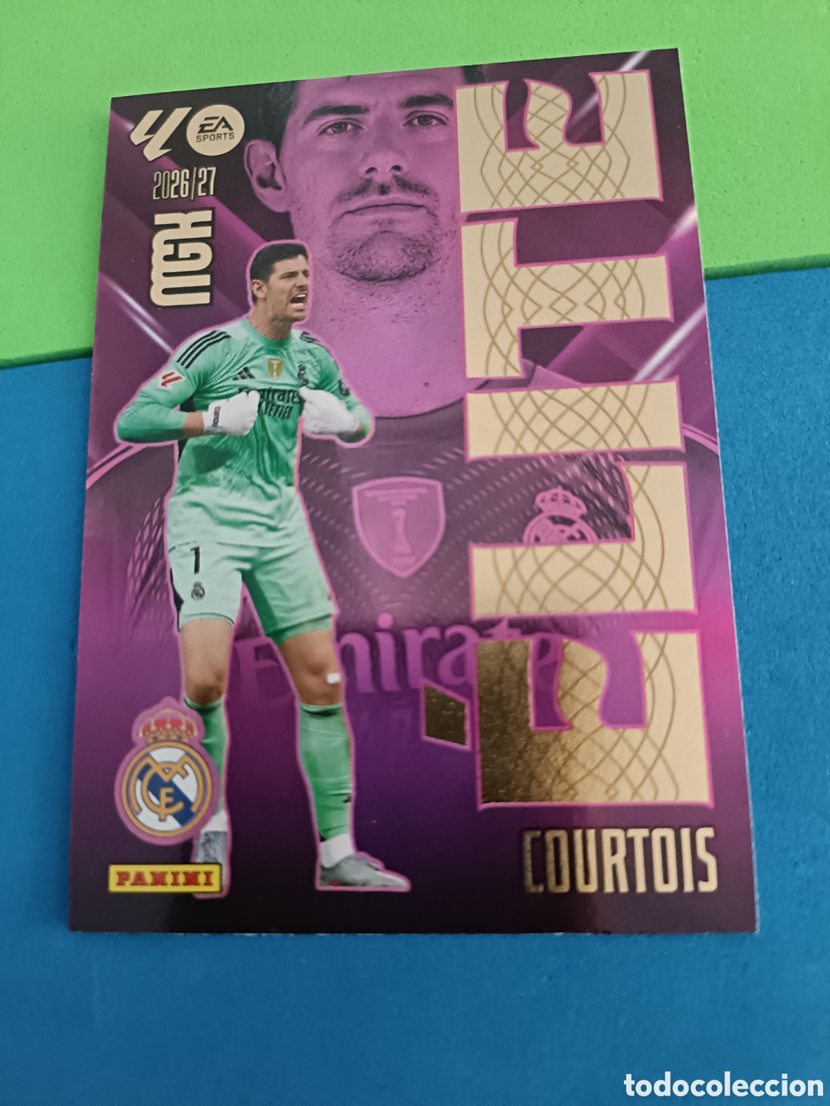 Fu&szlig;ball-Sticker: PANINI 2026 2027 MGK MEGACRACKS 25 Aniversario - &Eacute;lite 4 Courtois Real Madrid