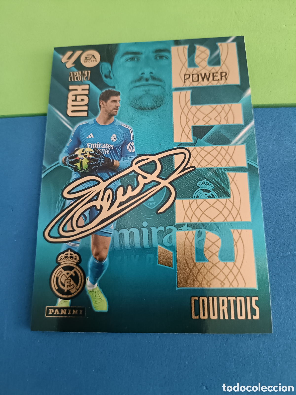 Fu&szlig;ball-Sticker: PANINI 2026 2027 MGK MEGACRACKS 25 Aniversario - &Eacute;lite Power 4P Courtois Real Madrid
