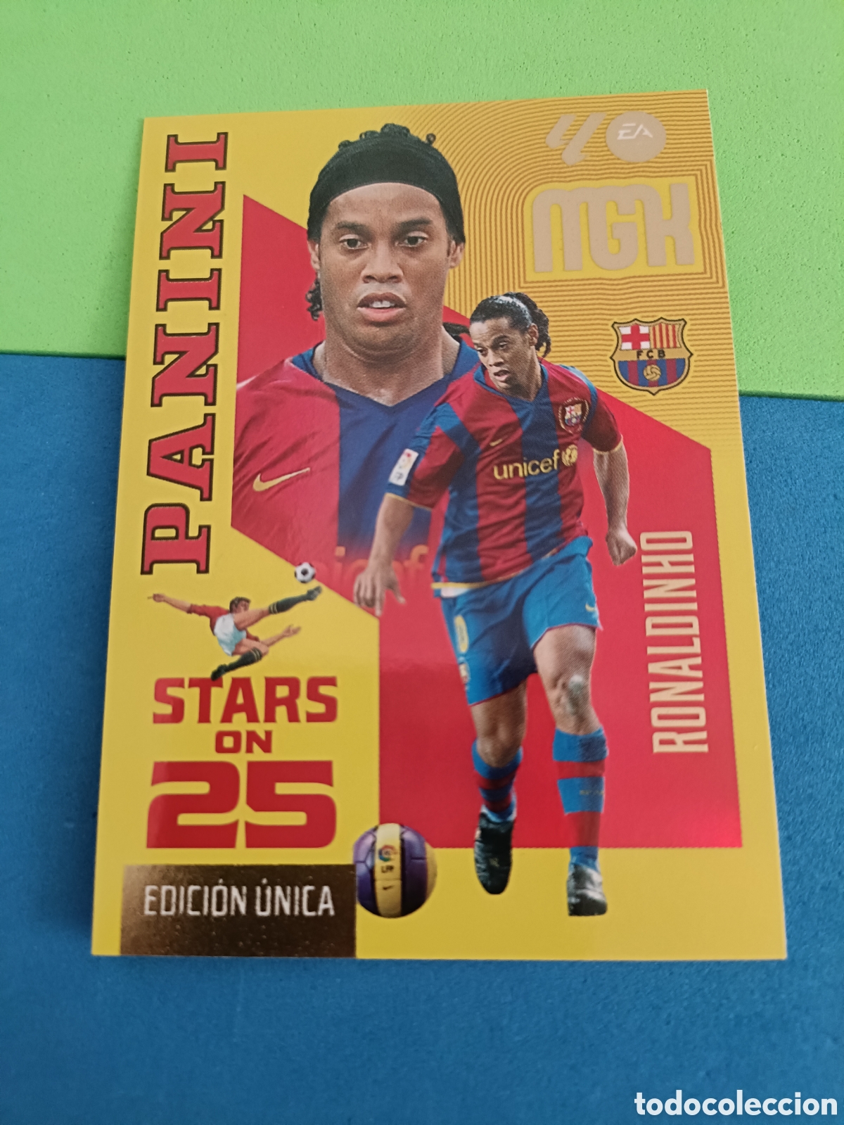 Cromos de f&uacute;tbol: PANINI 2026 2027 MGK MEGACRACKS 25 Aniversario - Stars 436 Ronaldinho Barcelona
