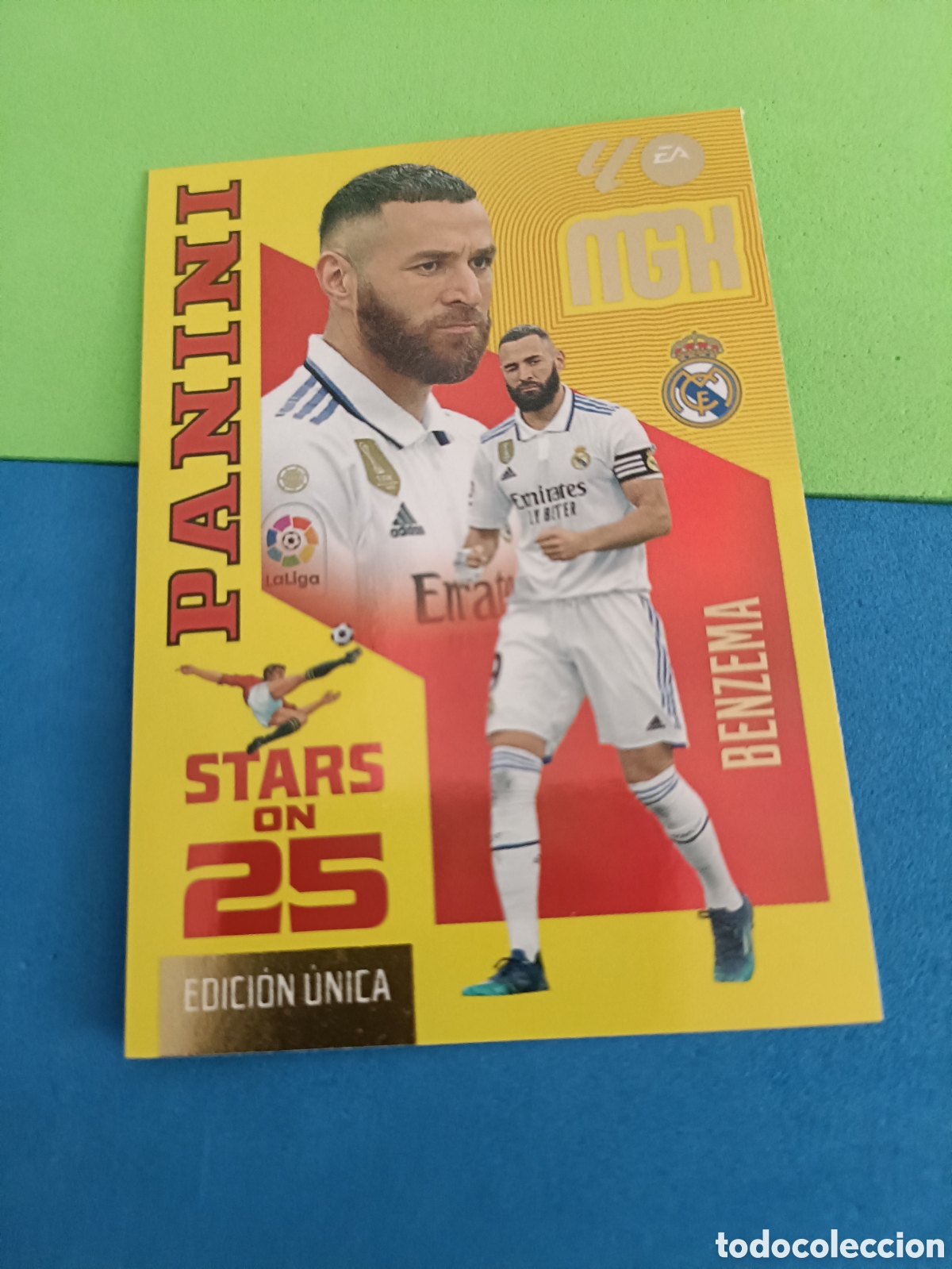 Cromos de f&uacute;tbol: PANINI 2026 2027 MGK MEGACRACKS 25 Aniversario - Stars 441 Benzema Real Madrid