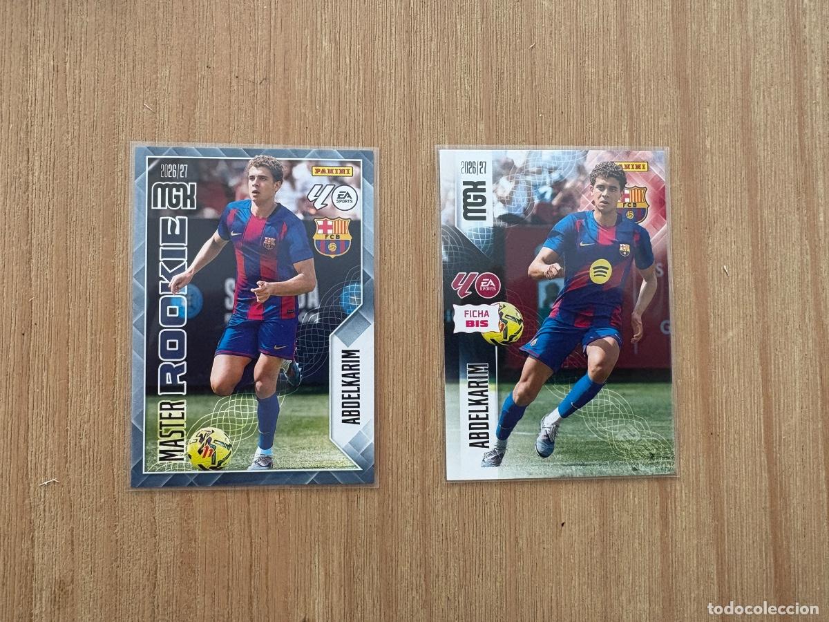 Cromos de f&uacute;tbol: 44. CROMO MEGACRACKS MGK 2026-27 26-27 ABDELKARIM MASTER ROOKIE FICHA BIS N 406/ 90 BIS