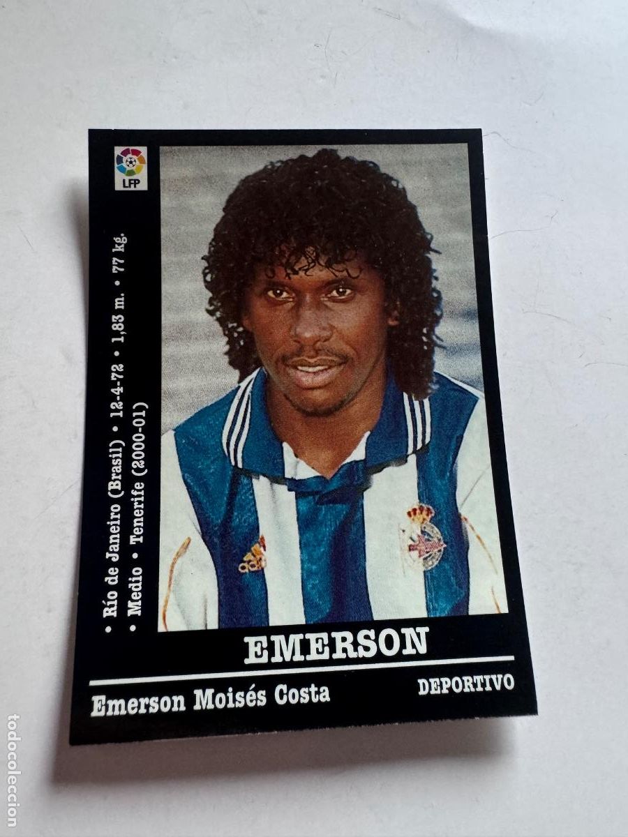 Cartes &agrave; collectionner de Football: EMERSON DEPORTIVO CROMO F&Uacute;TBOL &Uacute;LTIMOS FICHAJES LIGA 2000-2001 NUNCA PEGADO /COMPRA MIN&Iacute;MA 5 &euro;