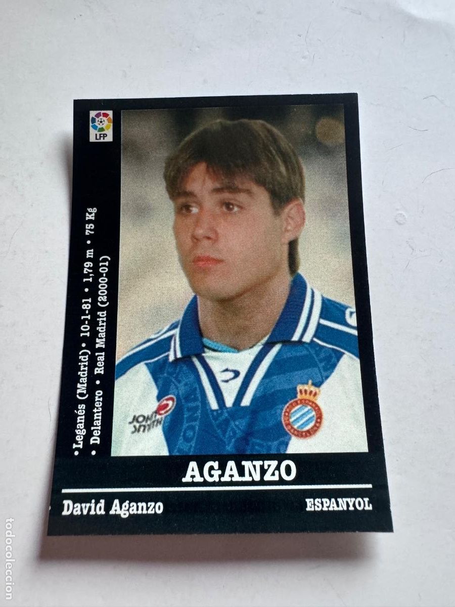 Cromos de f&uacute;tbol: AGANZO ESPANYOL CROMO F&Uacute;TBOL &Uacute;LTIMOS FICHAJES LIGA 2000-2001 NUNCA PEGADO /COMPRA MIN&Iacute;MA 5 &euro;