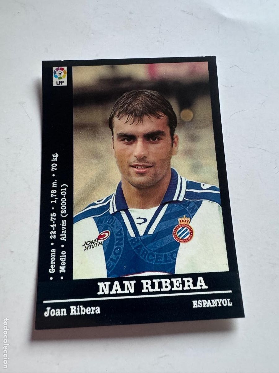 Cromos de f&uacute;tbol: AGANZO ESPANYOL CROMO F&Uacute;TBOL &Uacute;LTIMOS FICHAJES LIGA 2000-2001 NUNCA PEGADO /COMPRA MIN&Iacute;MA 5 &euro;