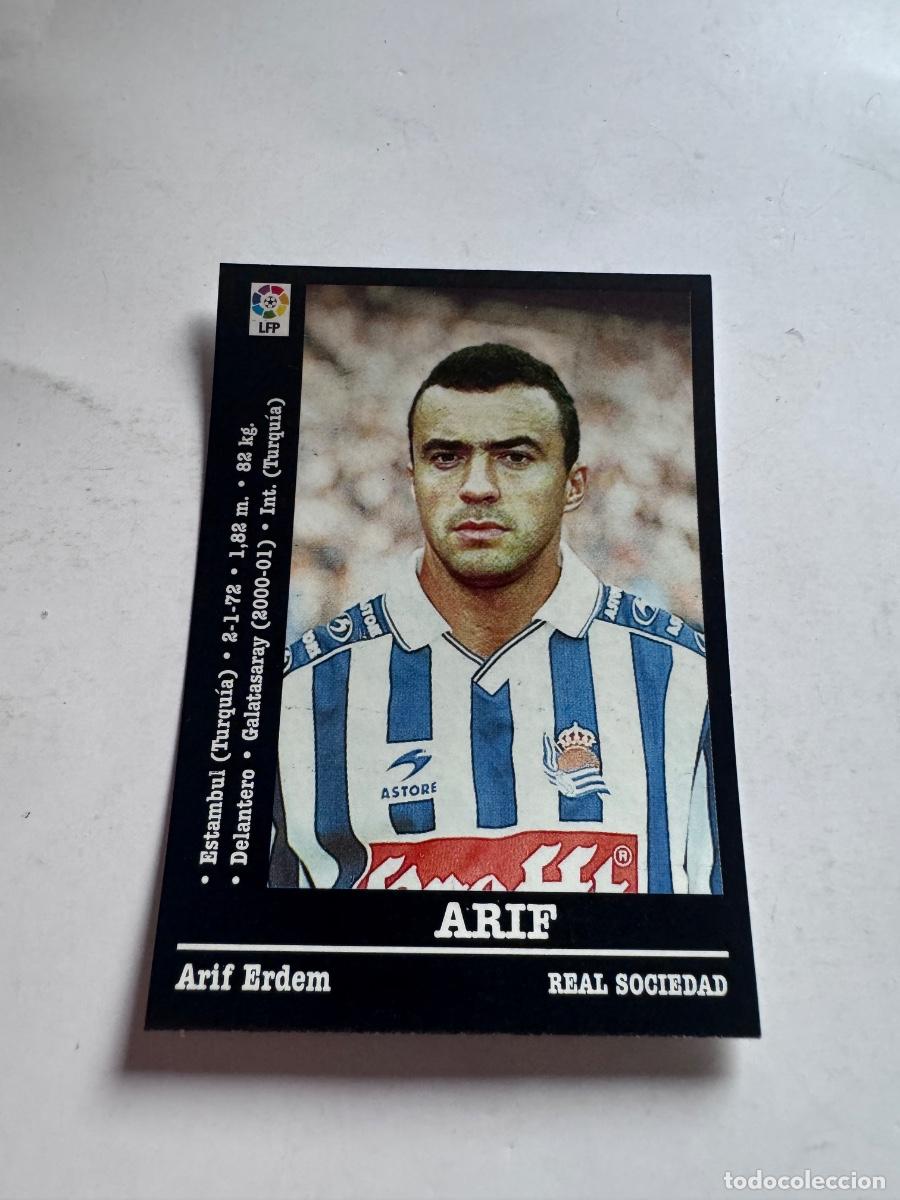 Cromos de f&uacute;tbol: ARIG R. SOCIEDAD CROMO F&Uacute;TBOL &Uacute;LTIMOS FICHAJES LIGA 2000-2001 NUNCA PEGADO /COMPRA MIN&Iacute;MA 5 &euro;