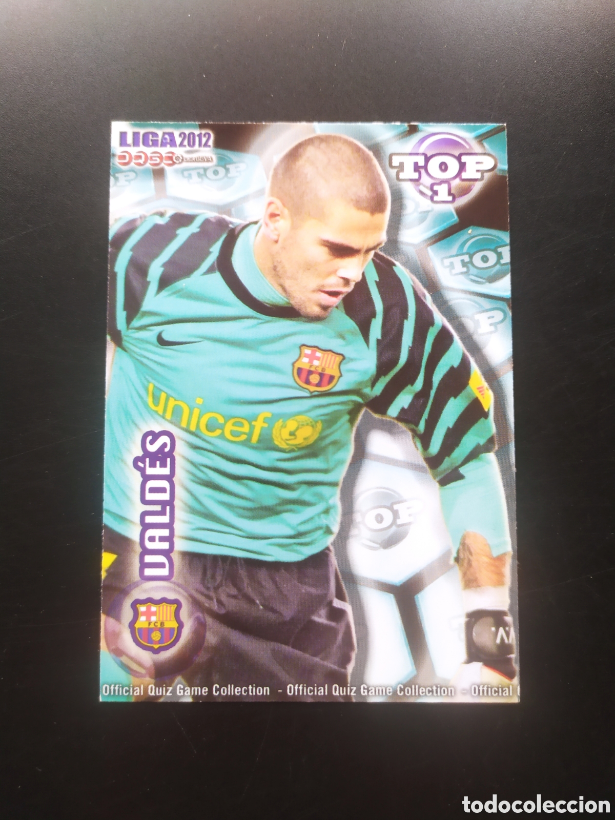 Cromos de f&uacute;tbol: Mundicromo fichas Liga 2011 2012 11 12 Victor Vald&eacute;s top mate n&deg; 541 Barcelona