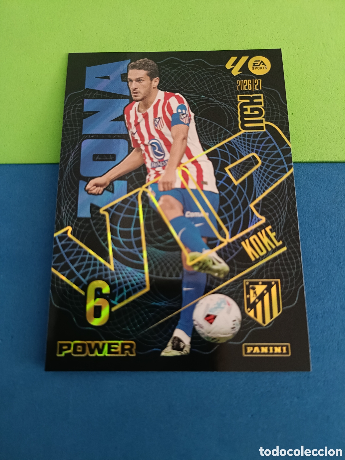 Cromos de f&uacute;tbol: PANINI 2026 2027 MGK MEGACRACKS 25 Aniversario - Zona VIP Power 400P Koke Atl&eacute;tico Madrid
