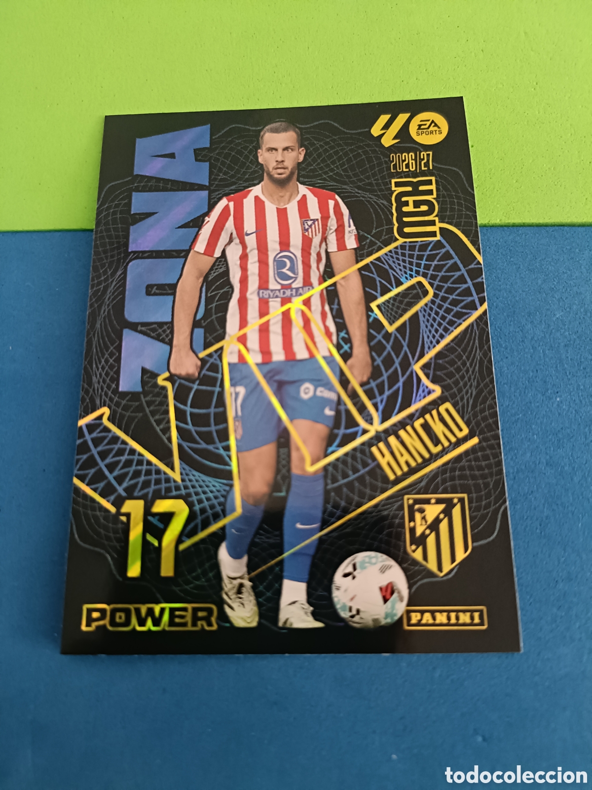 Cromos de f&uacute;tbol: PANINI 2026 2027 MGK MEGACRACKS 25 Aniversario - Zona VIP Power 397P Hancko Atl&eacute;tico Madrid