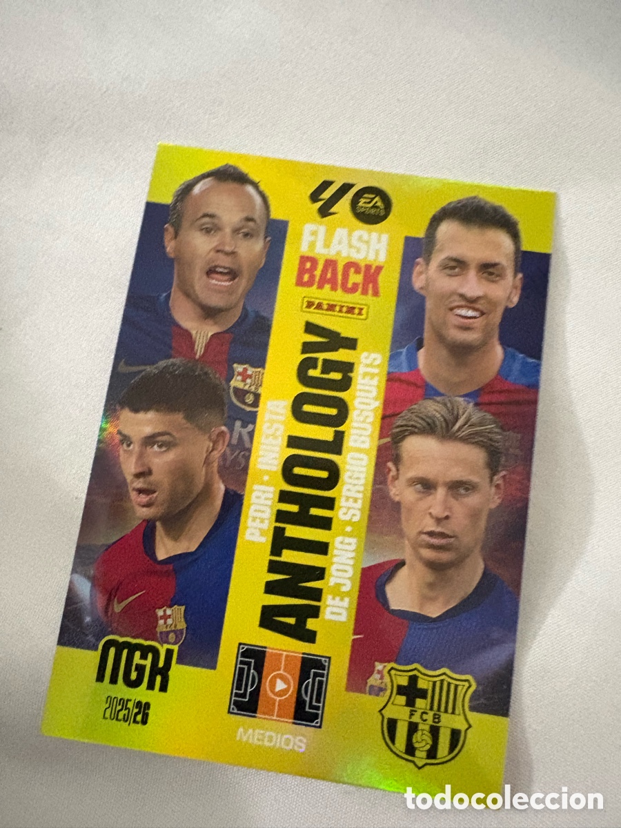 Cromos de f&uacute;tbol: 435 Pedri Iniesta De Jong Busquets - Barcelona Anthology-