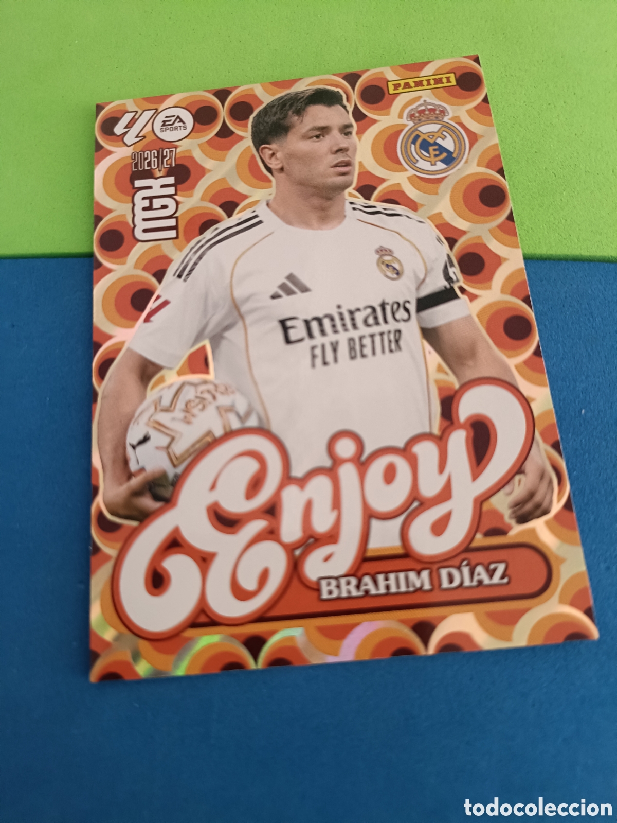 Cromos de f&uacute;tbol: PANINI 2026 2027 MGK MEGACRACKS 25 Aniversario - Enjoy 380 Brahim D&iacute;az Real Madrid