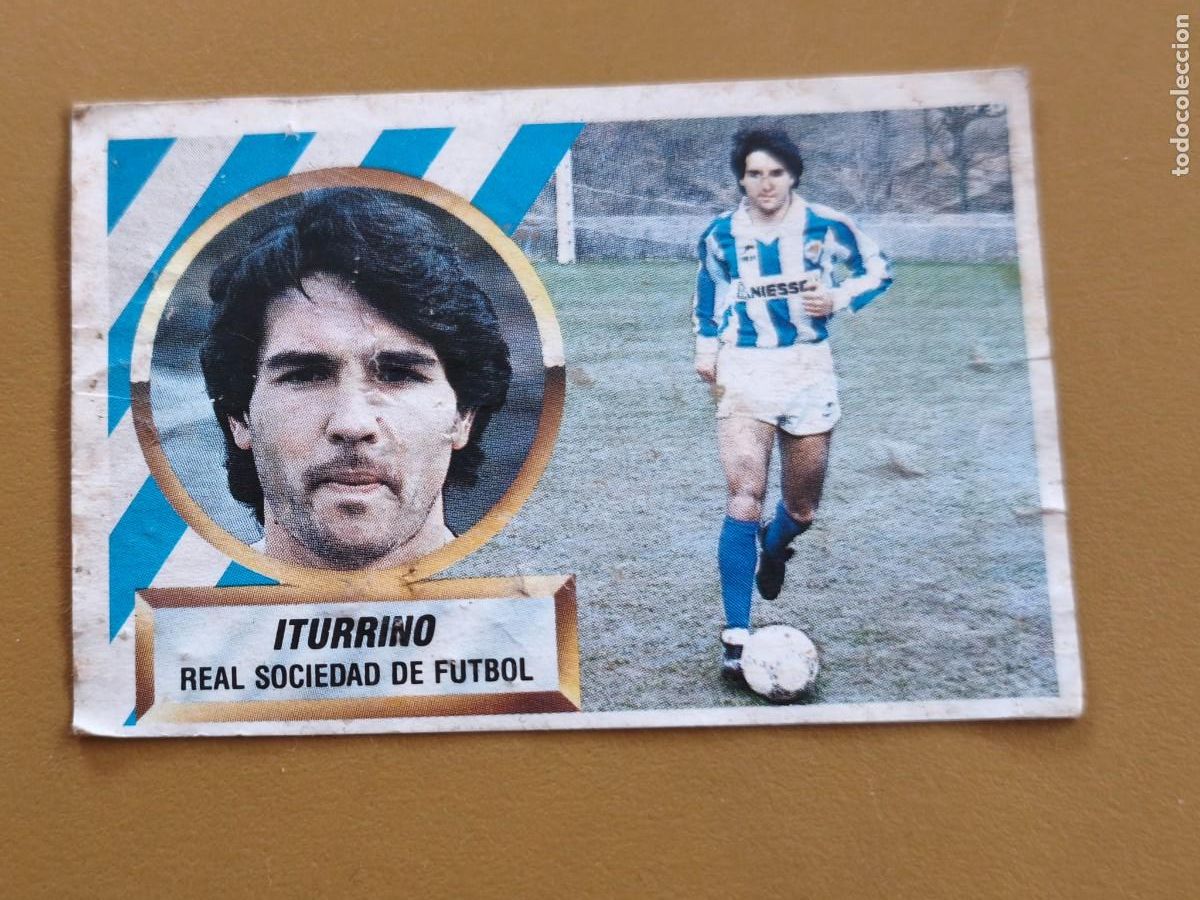 Cromos de f&uacute;tbol: iturrino, liga 88 89 ediciones este