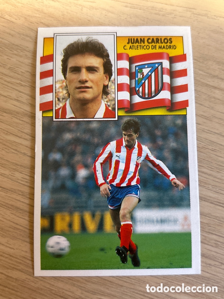 Football Stickers: JUAN CARLOS ATLETICO DE MADRID LIGA ESTE 1990 1991 90 91 NUNCA PEGADO SIN PEGAR