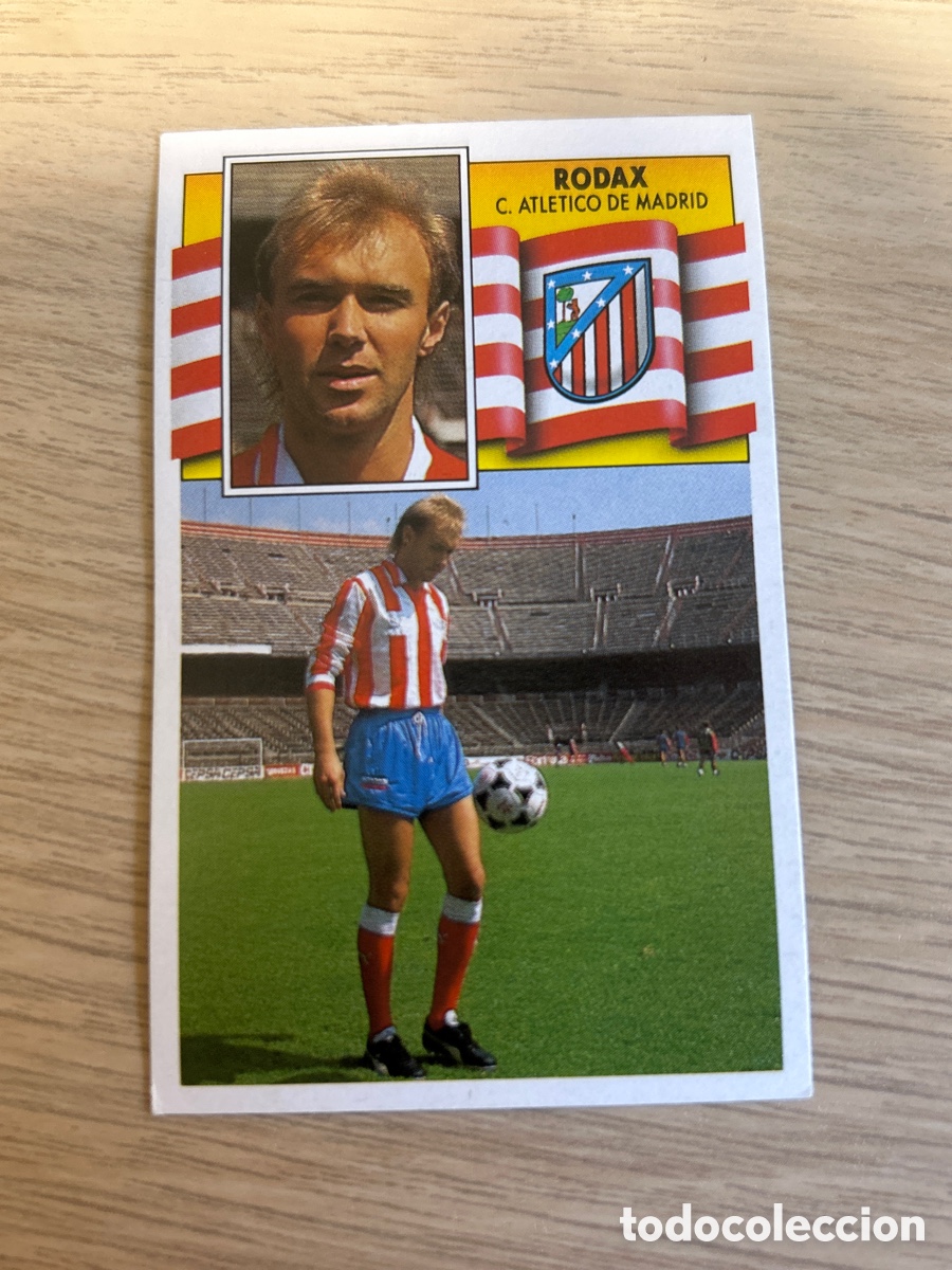 Cromos de f&uacute;tbol: RODAX ATLETICO MADRID LIGA ESTE 1990 1991 90 91 NUNCA PEGADO SIN PEGAR