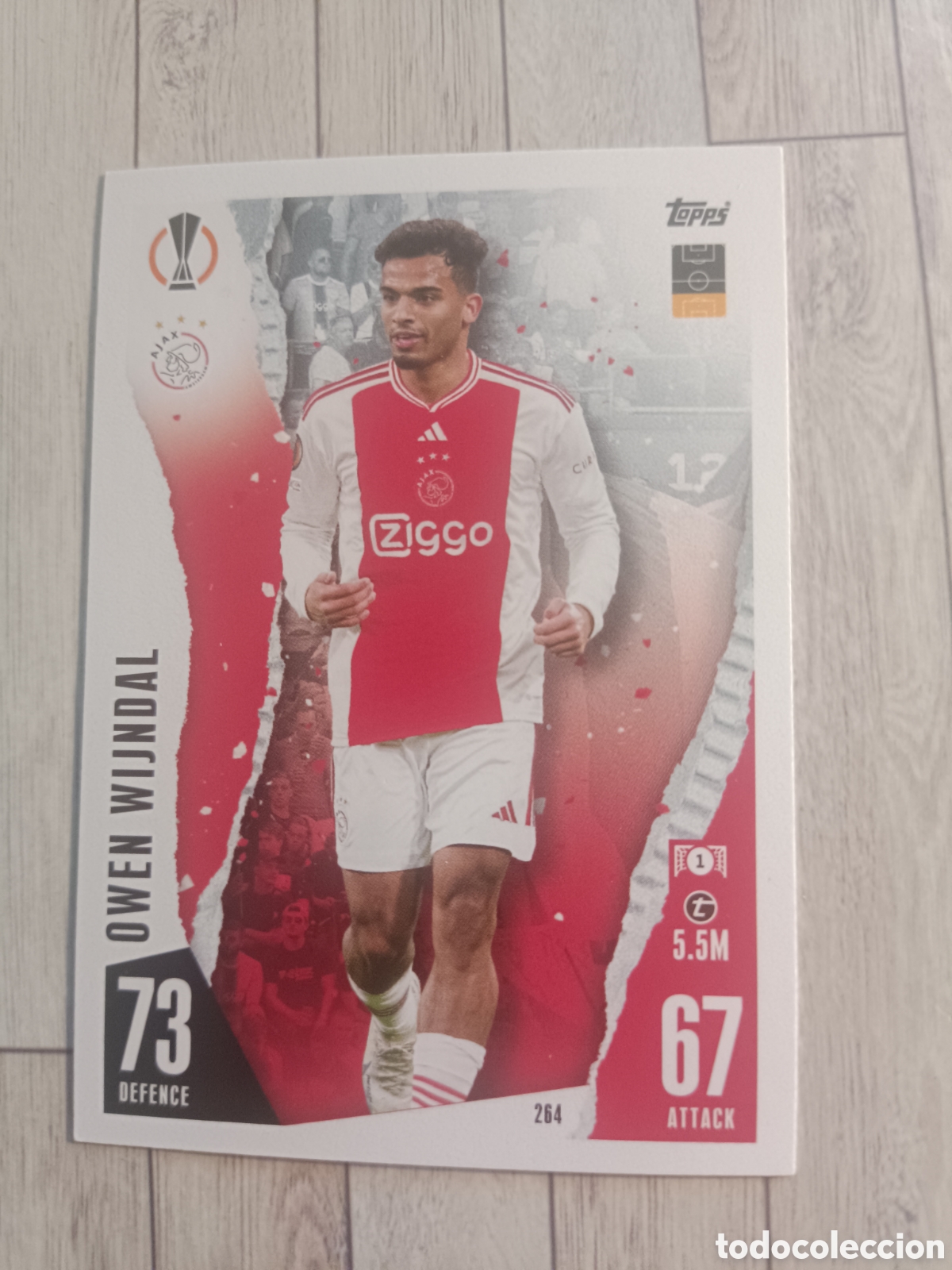 Cromos de f&uacute;tbol: 264 OWEN WIJNDAL AJAX AMSTERDAM TOPPS MATCH ATTAX 2023 2024 CHAMPIONS 23 24