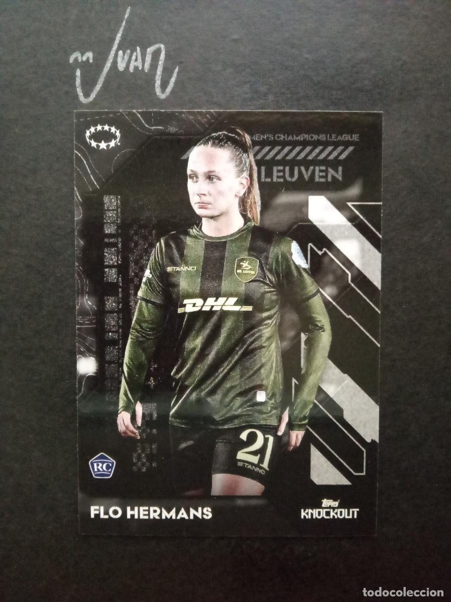 Cromos de f&uacute;tbol: ROOKIE FLO HERMANS OH LEUVEN ⚽ TOPPS &reg; KNOCKOUT UWCL UEFA CHAMPIONS WOMEN 2025 2026 25 26 NUEVO