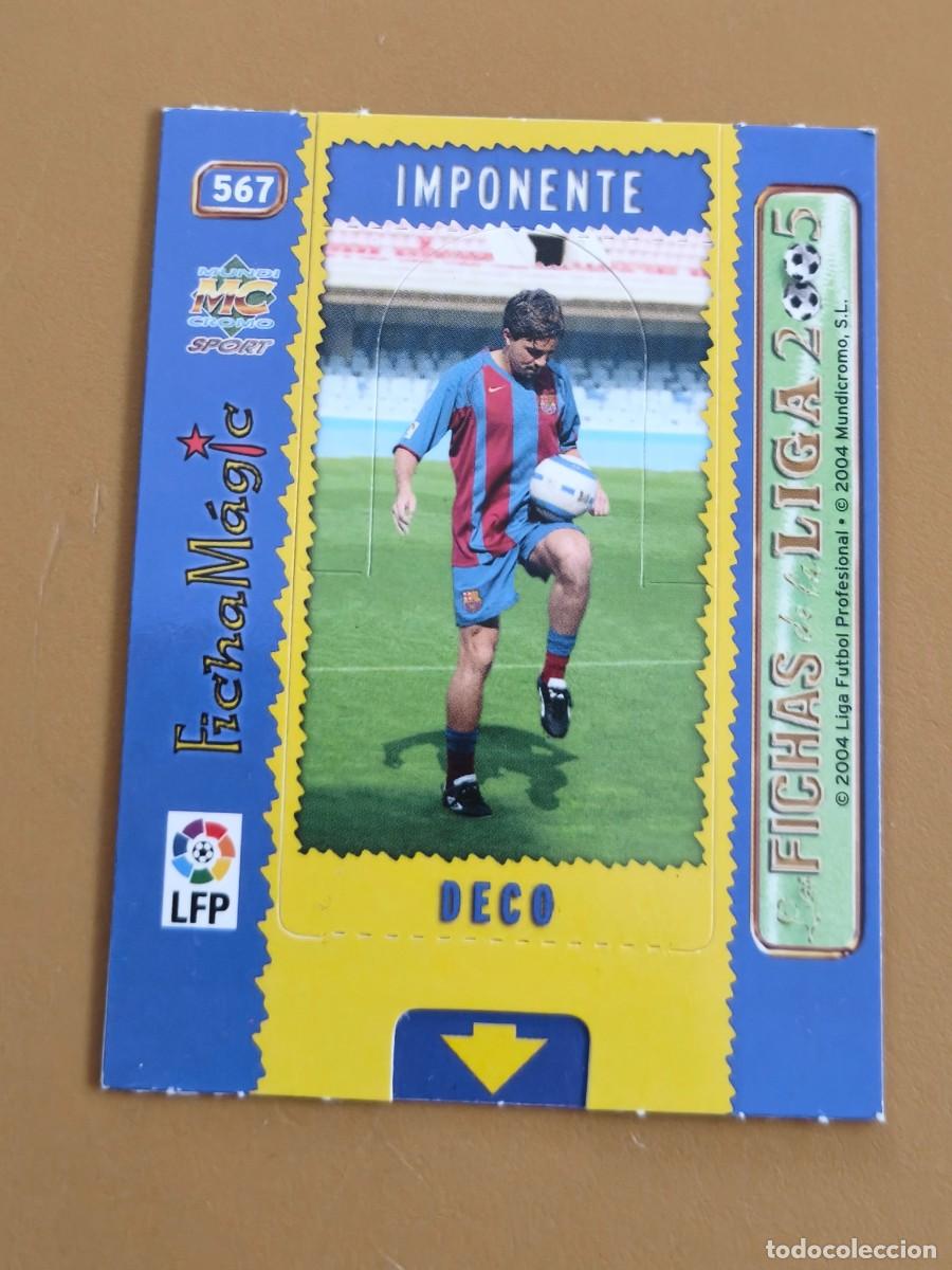 Cromos de f&uacute;tbol: deco, liga 2005 imponente