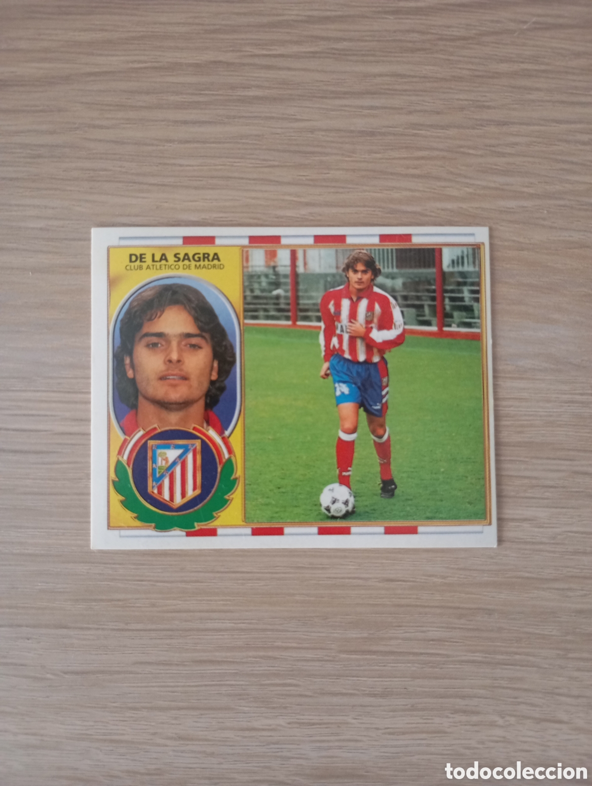 Cromos de f&uacute;tbol: Cromo futbol liga este De la Sagra baja 96/97