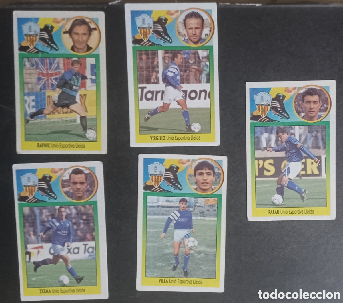 Cromos de f&uacute;tbol: LOTE 5 CROMOS DE CARTON UE LLEIDA EDICIONES ESTE LIGA 93 94 ESPA&Ntilde;A FUTBOL