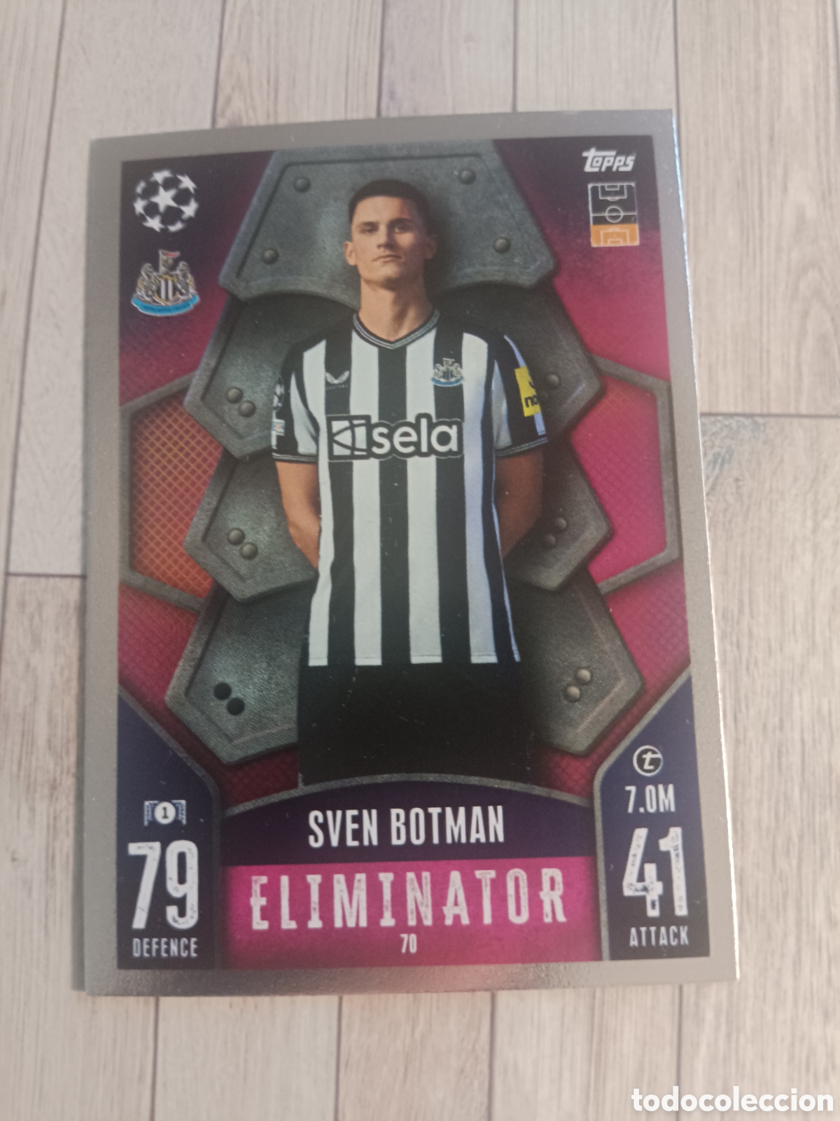 Cromos de f&uacute;tbol: 70 SVEN BOTMANA ELIMINATOR NEWCASTLE TOPPS MATCH ATTAX 2023 2024 CHAMPIONS 23 24