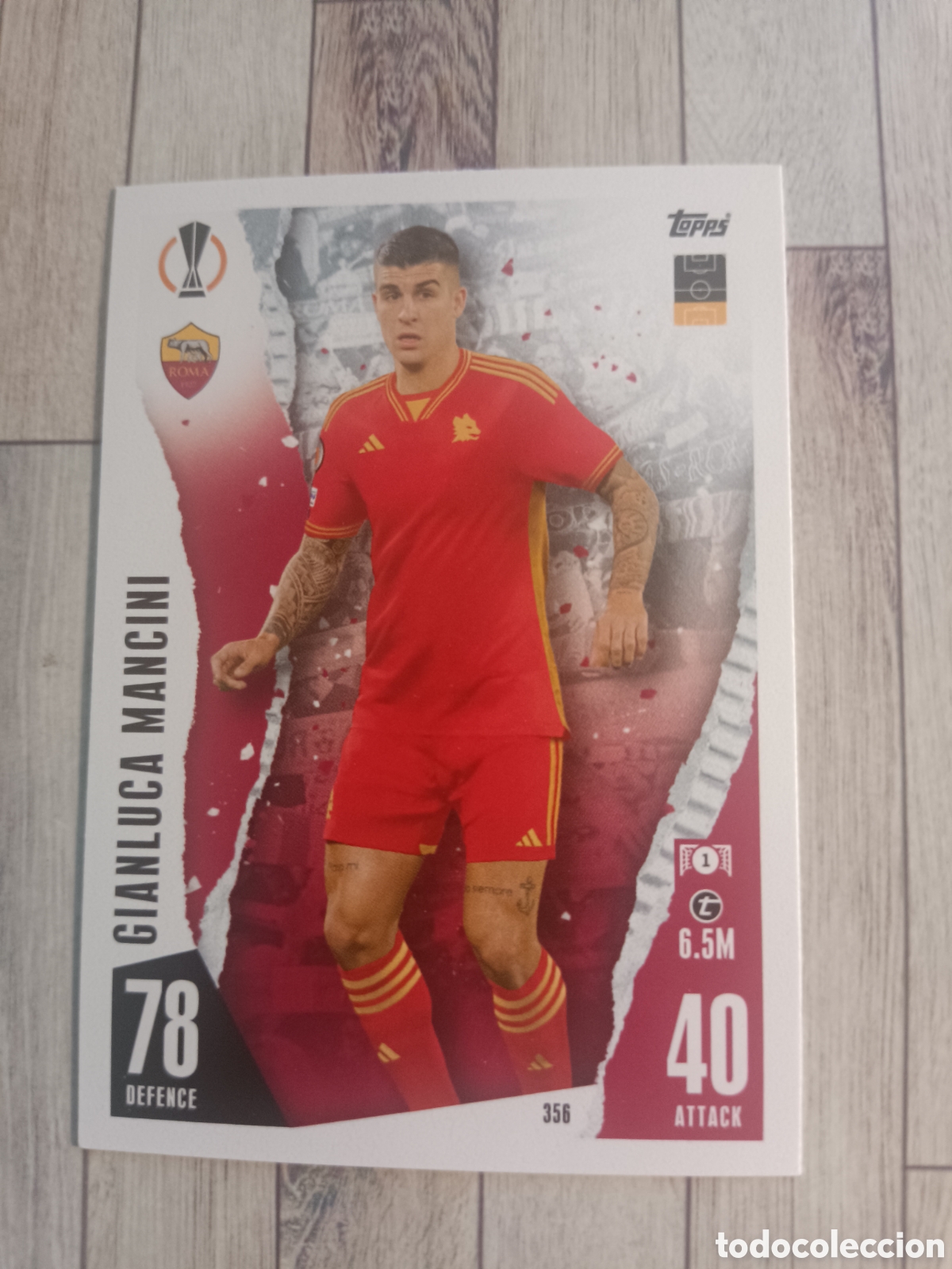 Football Stickers: 356 MANCINI ROMA TOPPS MATCH ATTAX 2023 2024 CHAMPIONS 23 24
