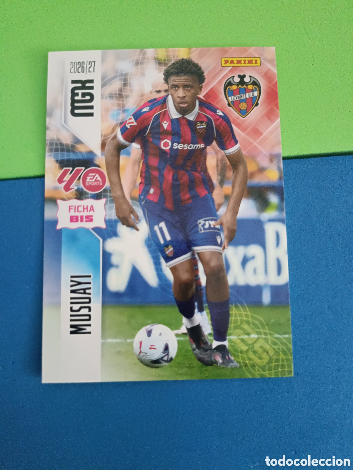 Cromos de f&uacute;tbol: PANINI 2026 2027 MGK MEGACRACKS 25 Aniversario - Ficha Bis 215bis Musuayi